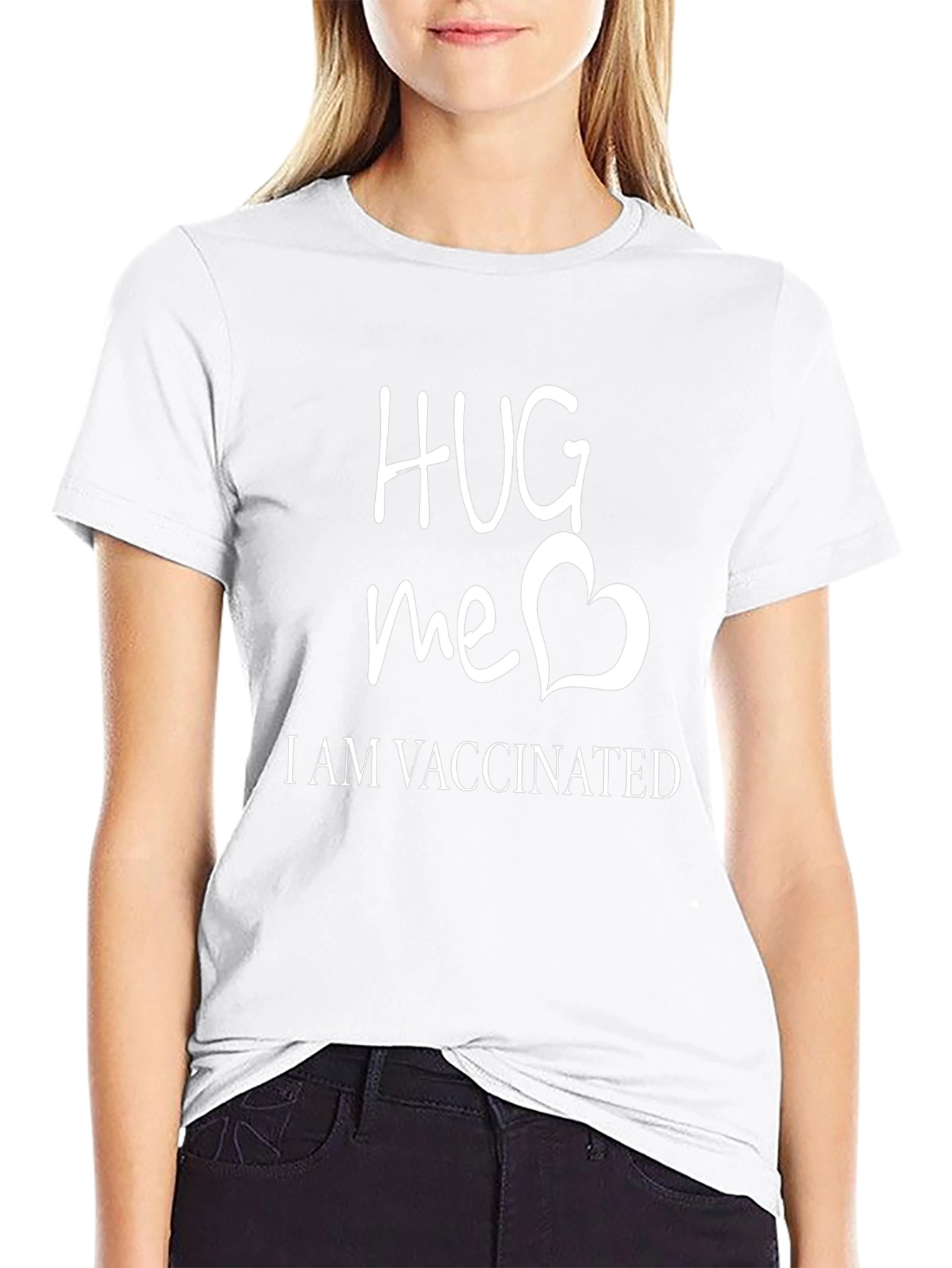 Hug Me Im Vaccinated T-Shirt - Funny Vaccine Tee