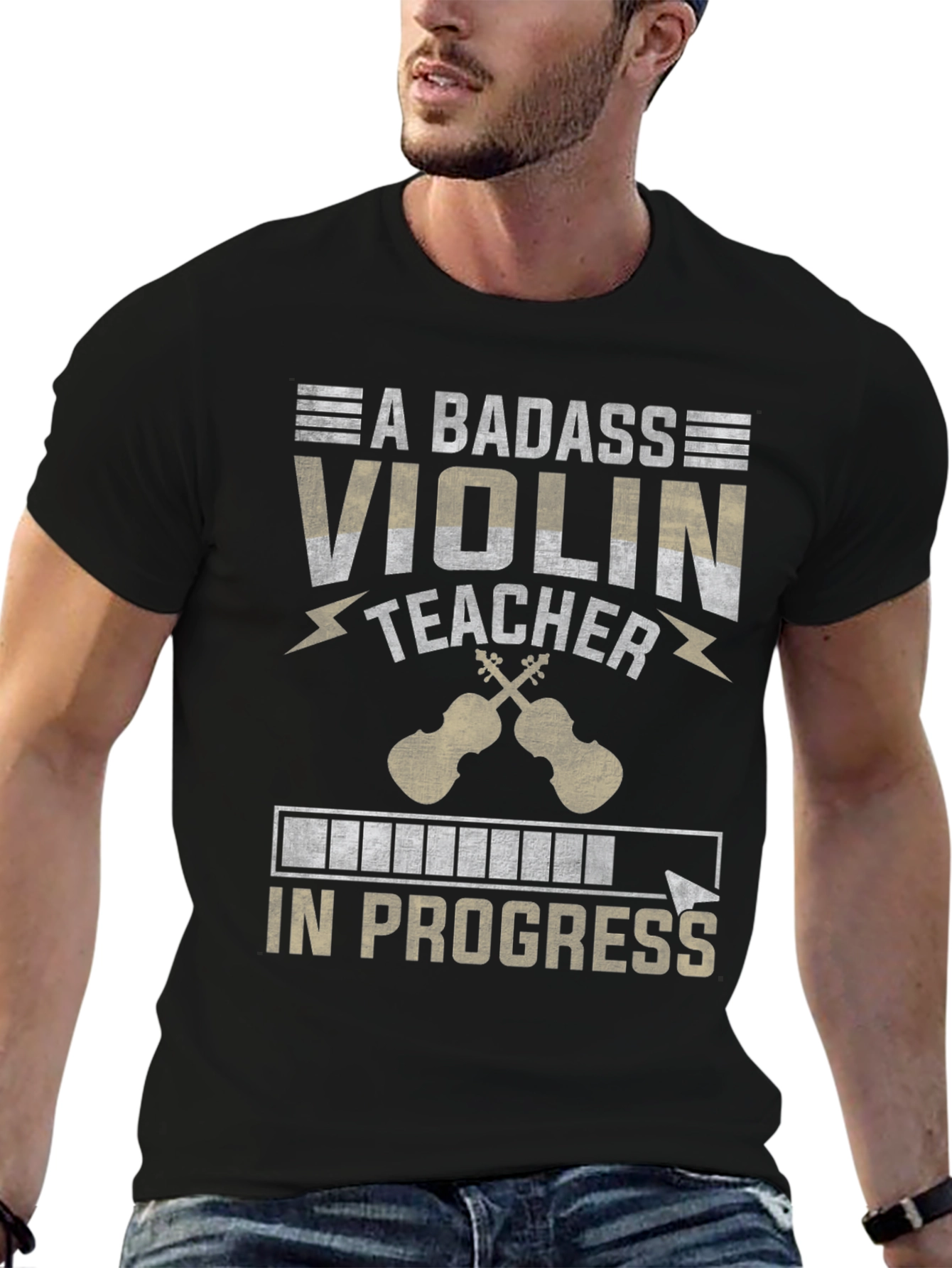 Badass Violin Teacher In Progress T-Shirt