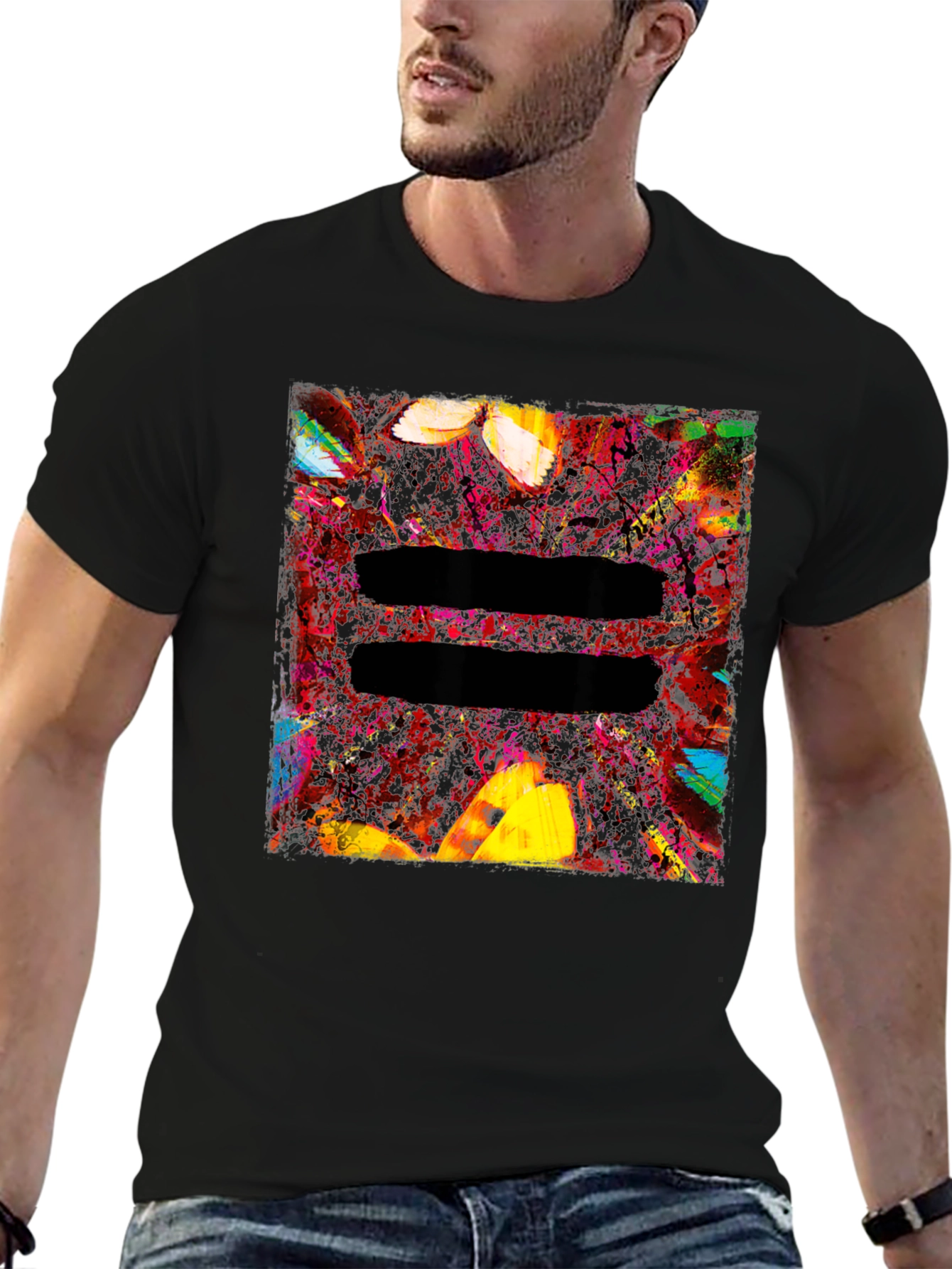 Ed Sheeran Equals Album Art Black T-Shirt