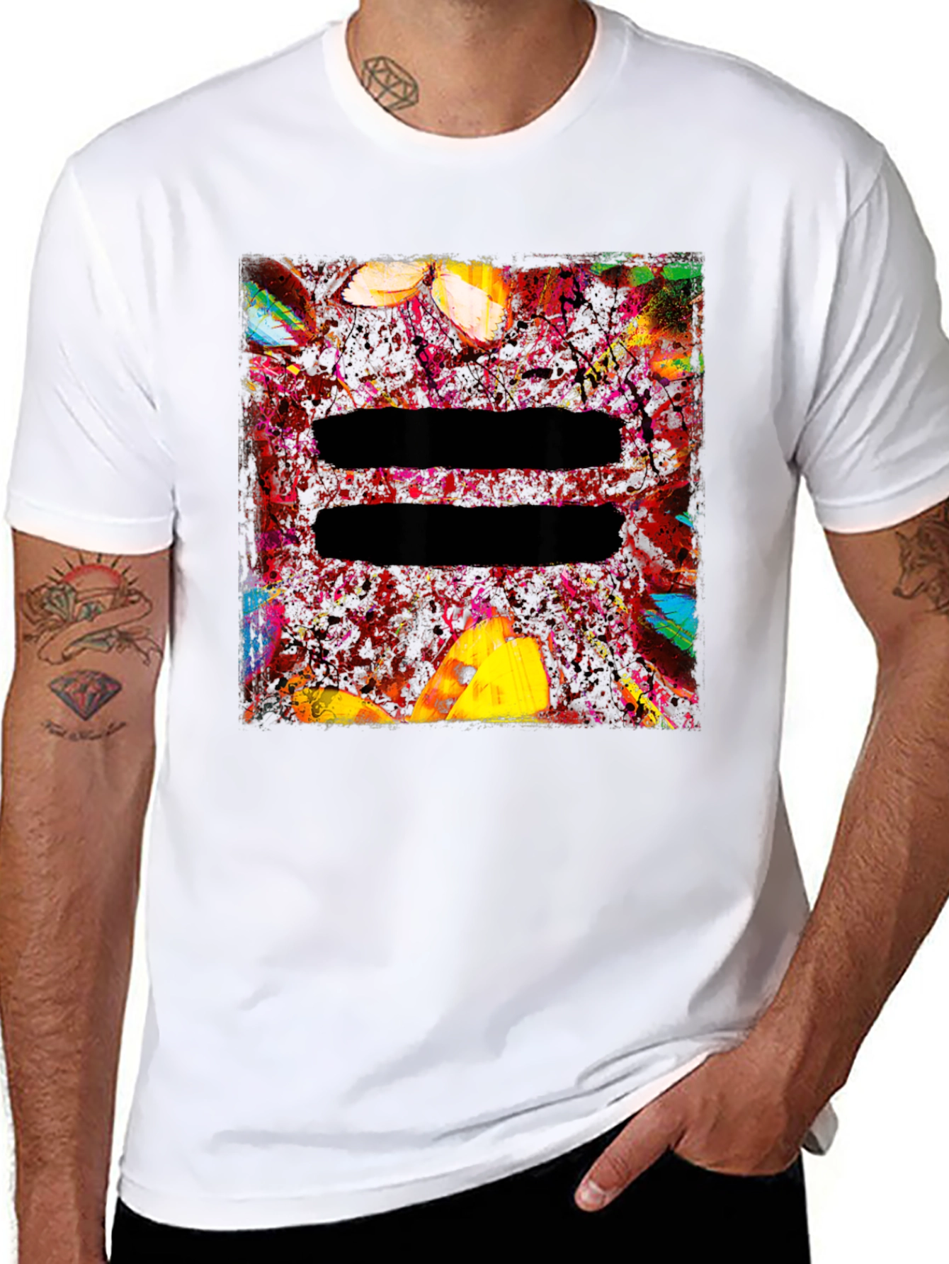 Ed Sheeran Equals Album Art Black T-Shirt