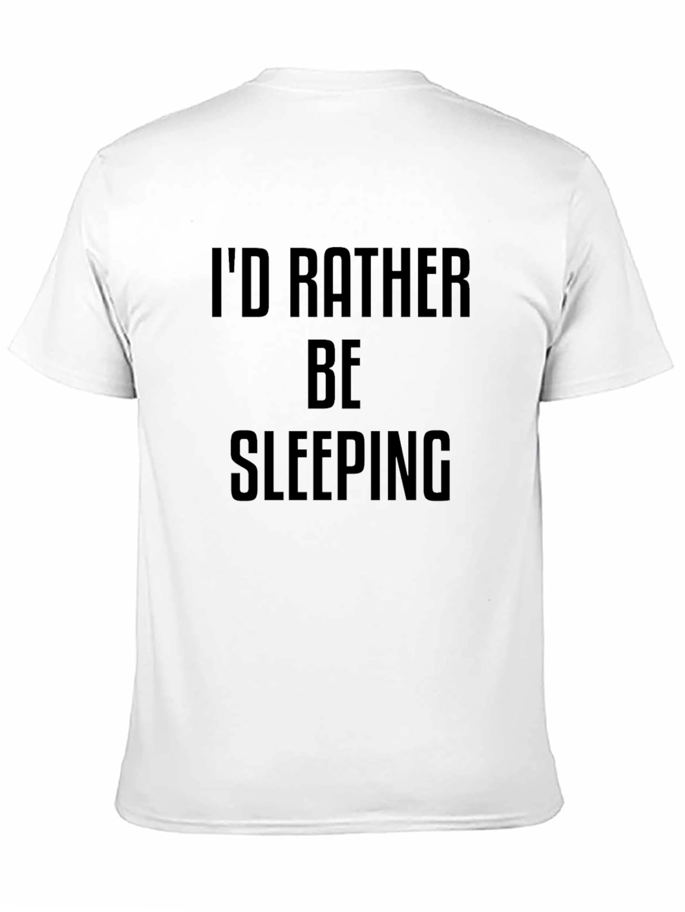 Id Rather Be Sleeping Black Graphic Tee