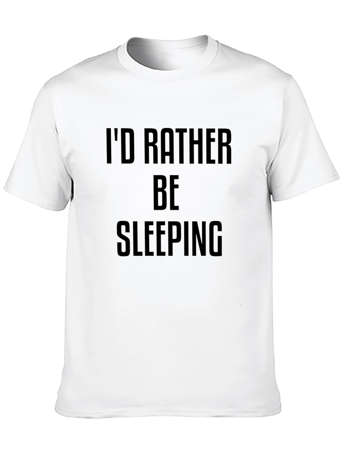 Id Rather Be Sleeping Black Graphic Tee