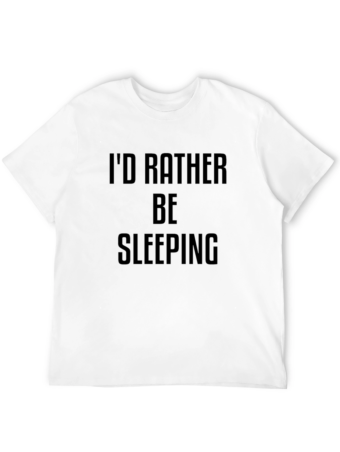 Id Rather Be Sleeping Black Graphic Tee