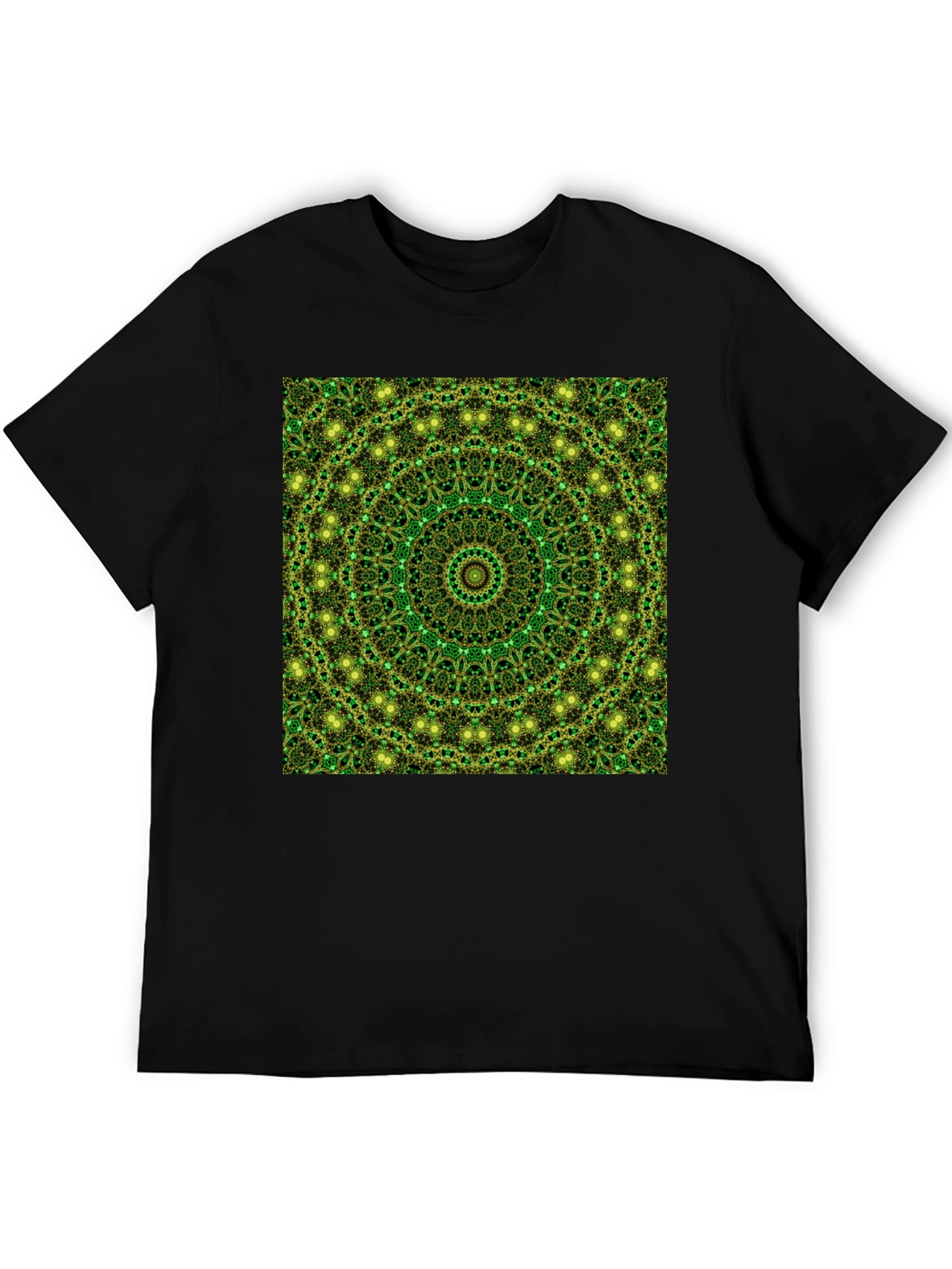 Green Mandala Pattern T-Shirt