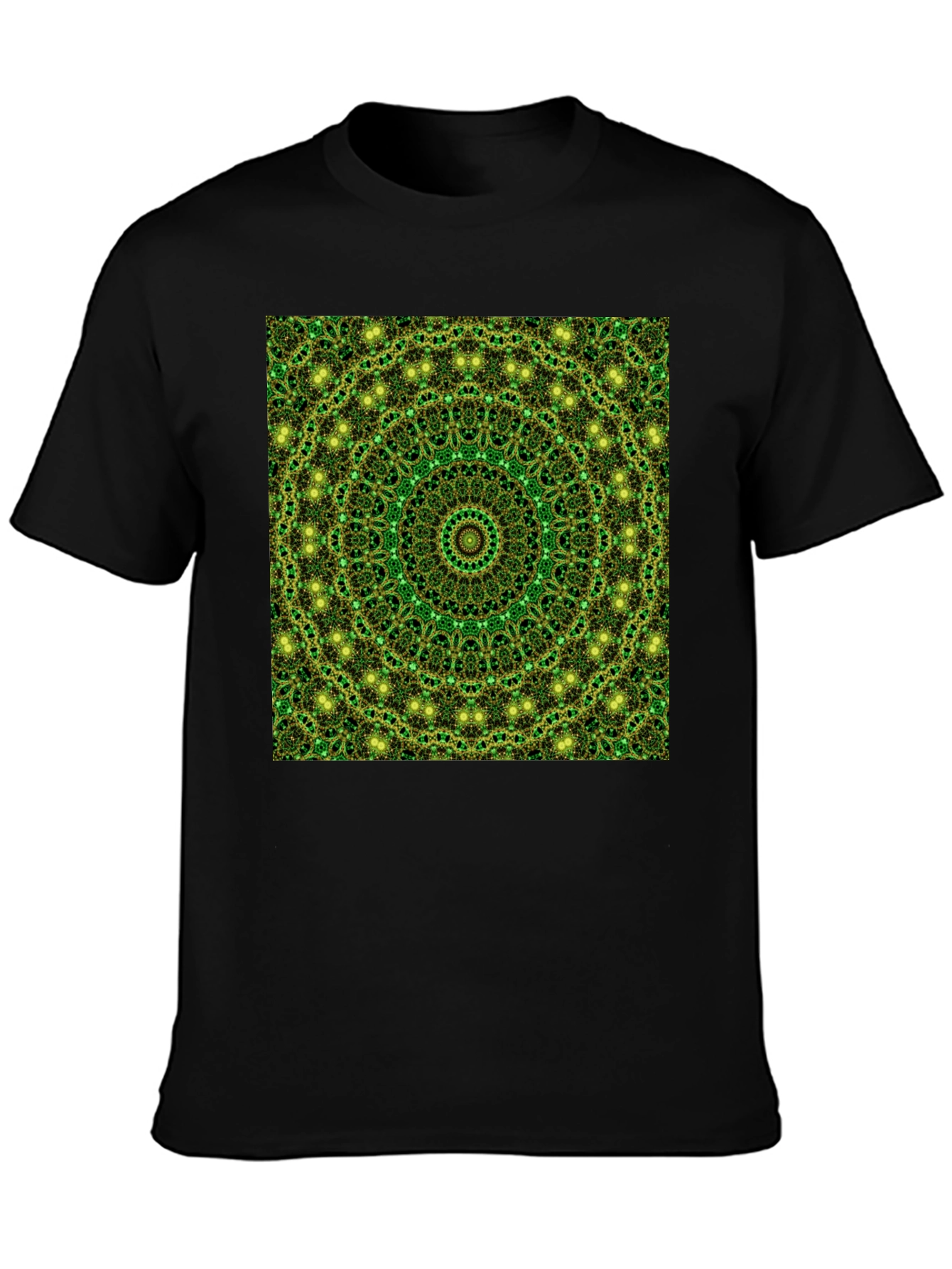 Green Mandala Pattern T-Shirt
