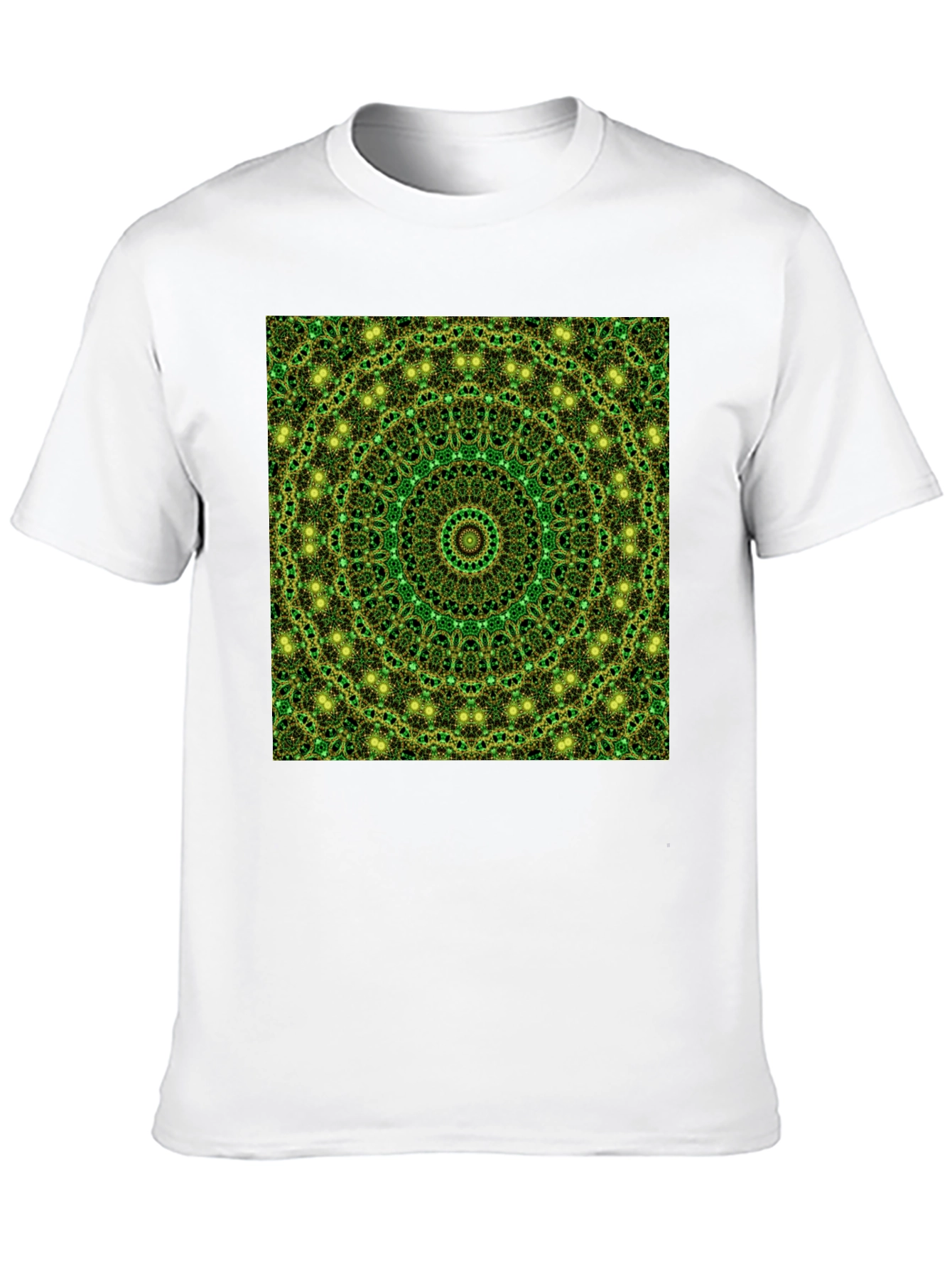 Green Mandala Pattern T-Shirt