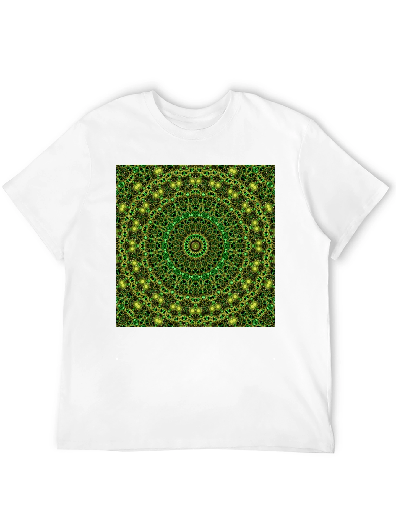 Green Mandala Pattern T-Shirt