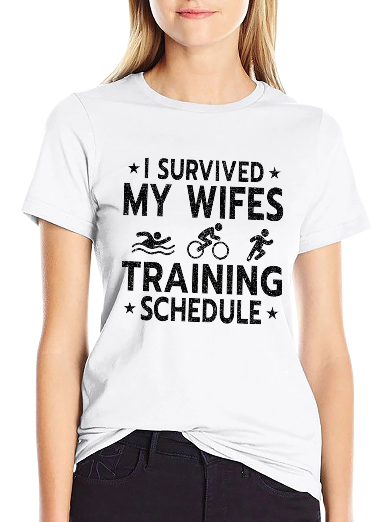 I Survived My Wifes Training Schedule T-Shirt