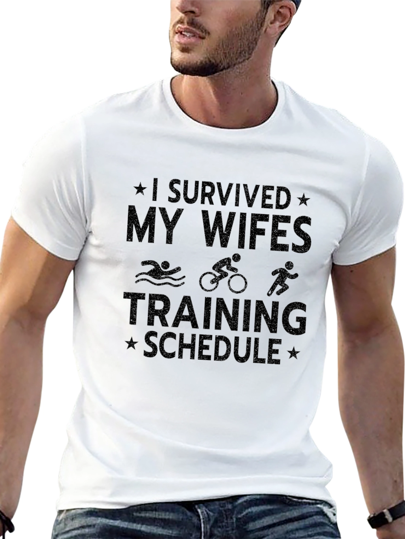 I Survived My Wifes Training Schedule T-Shirt