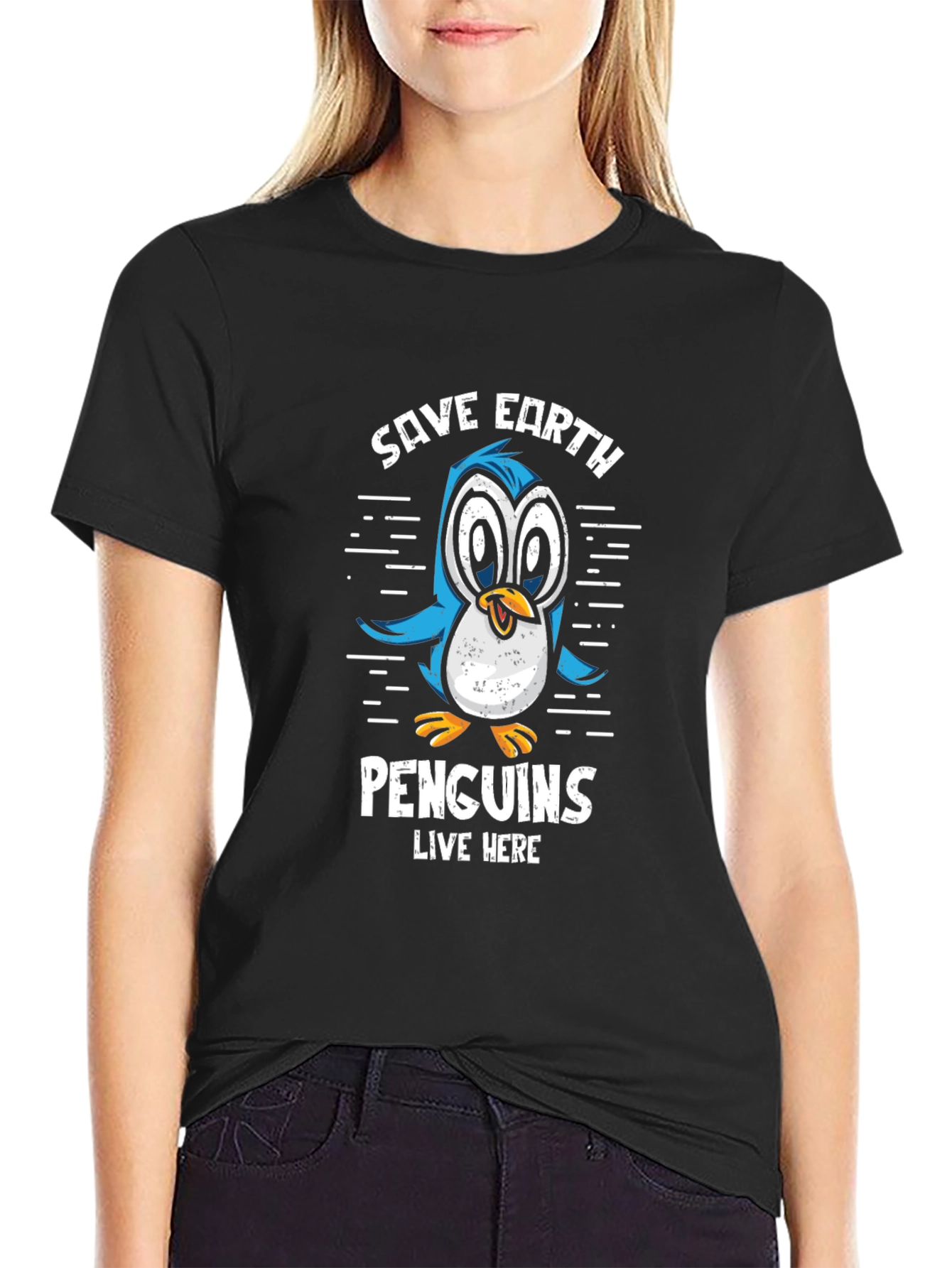 Save Earth Penguins T-Shirt