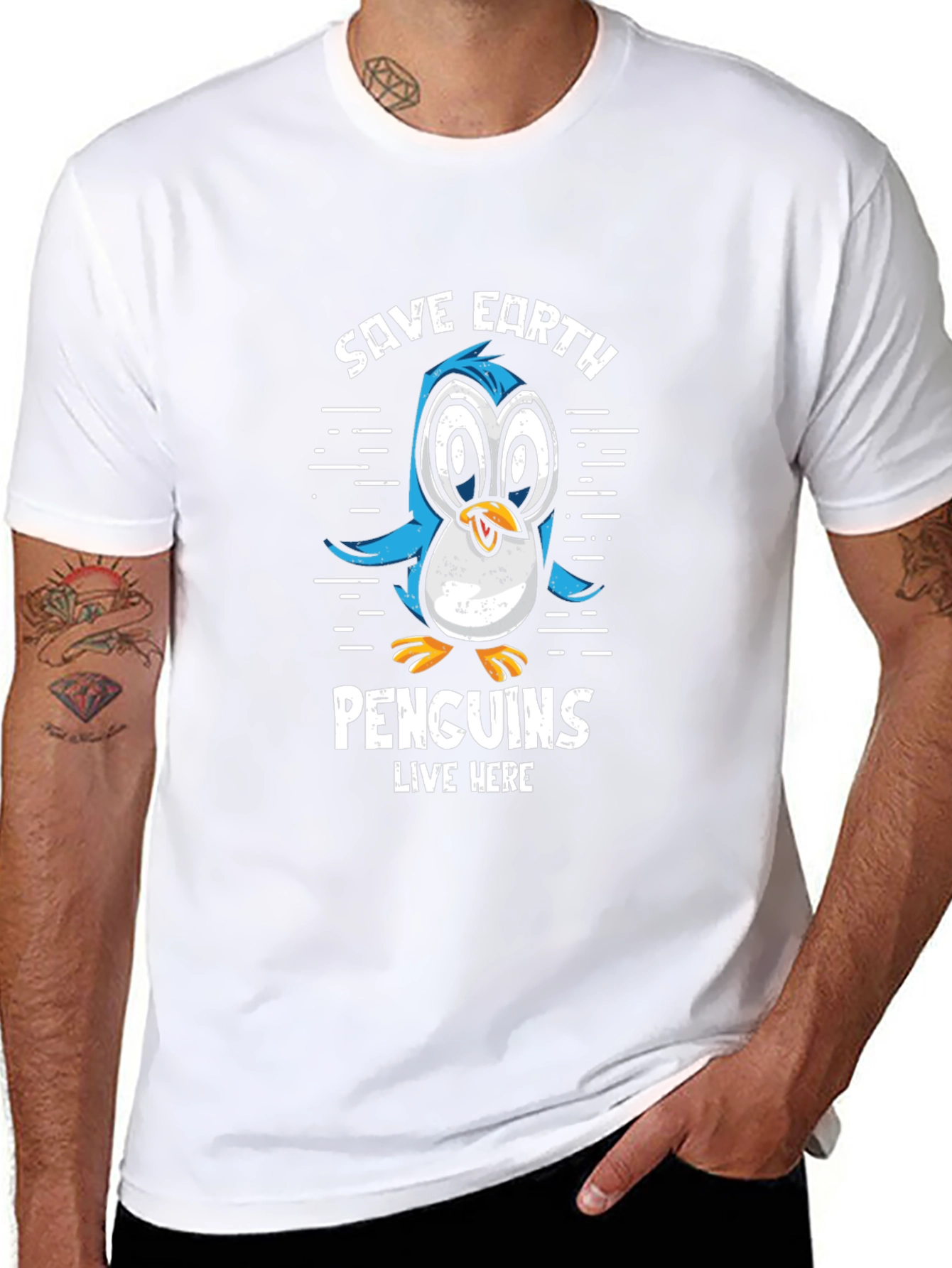 Save Earth Penguins T-Shirt