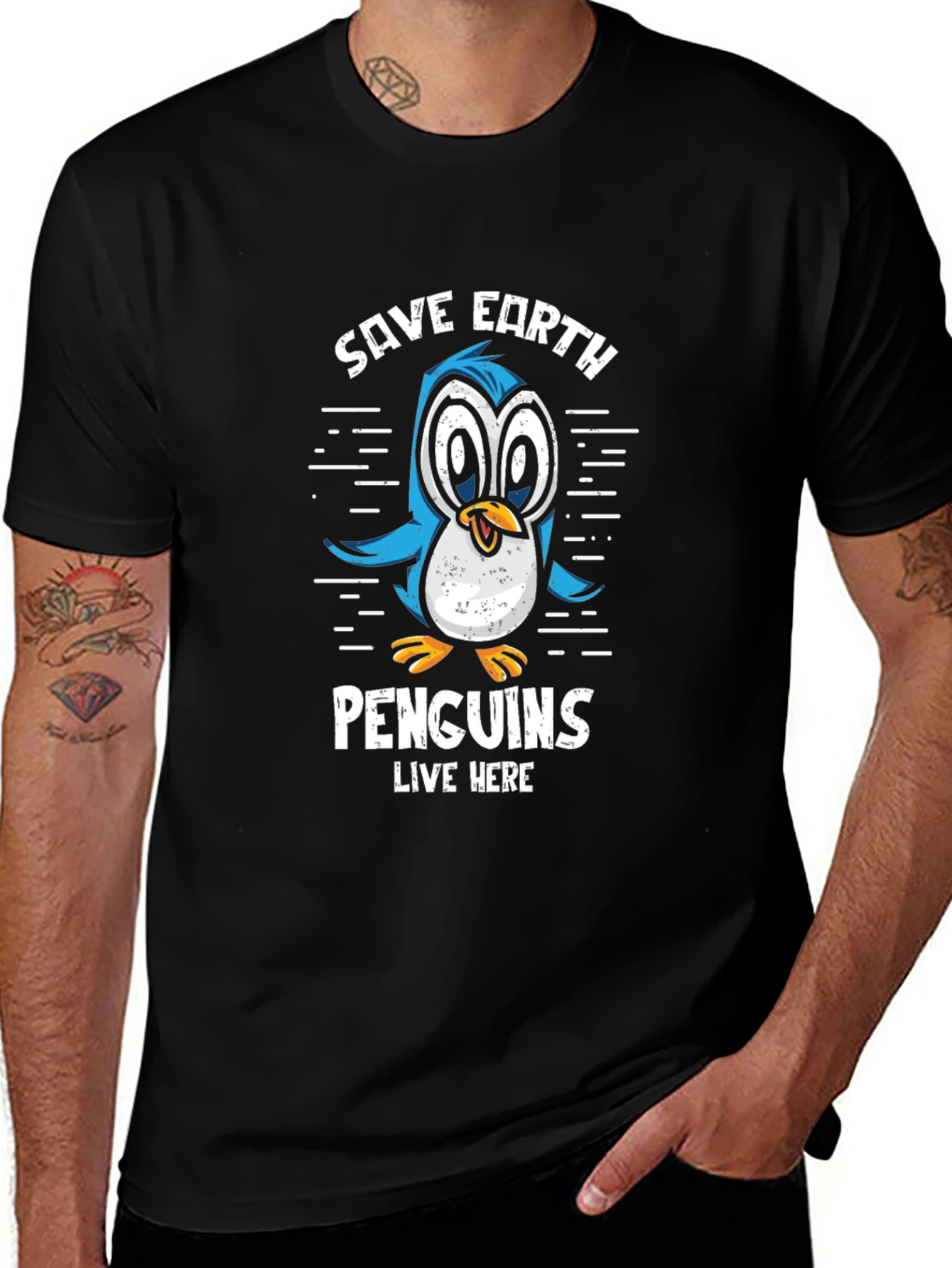 Save Earth Penguins T-Shirt