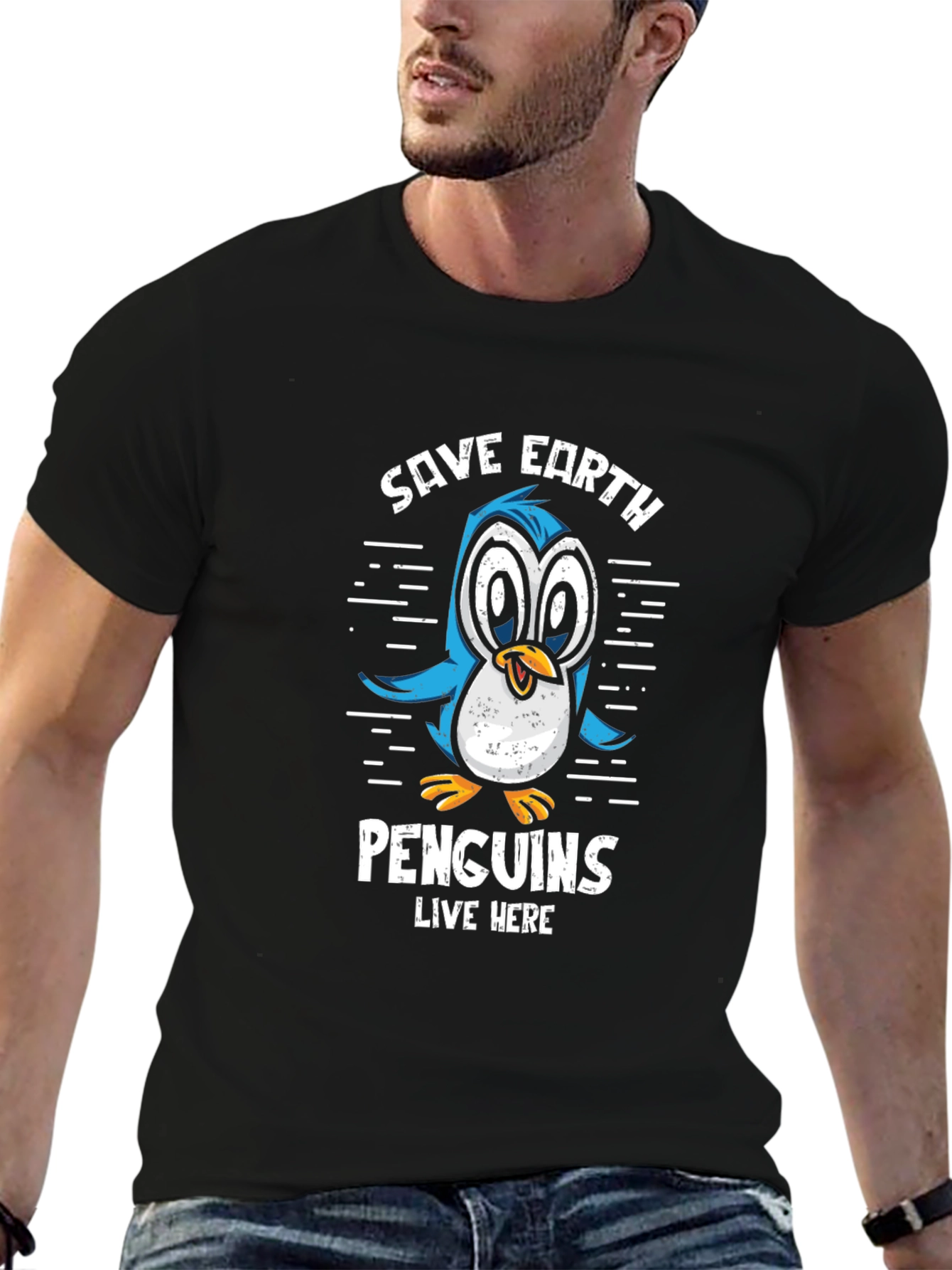 Save Earth Penguins T-Shirt