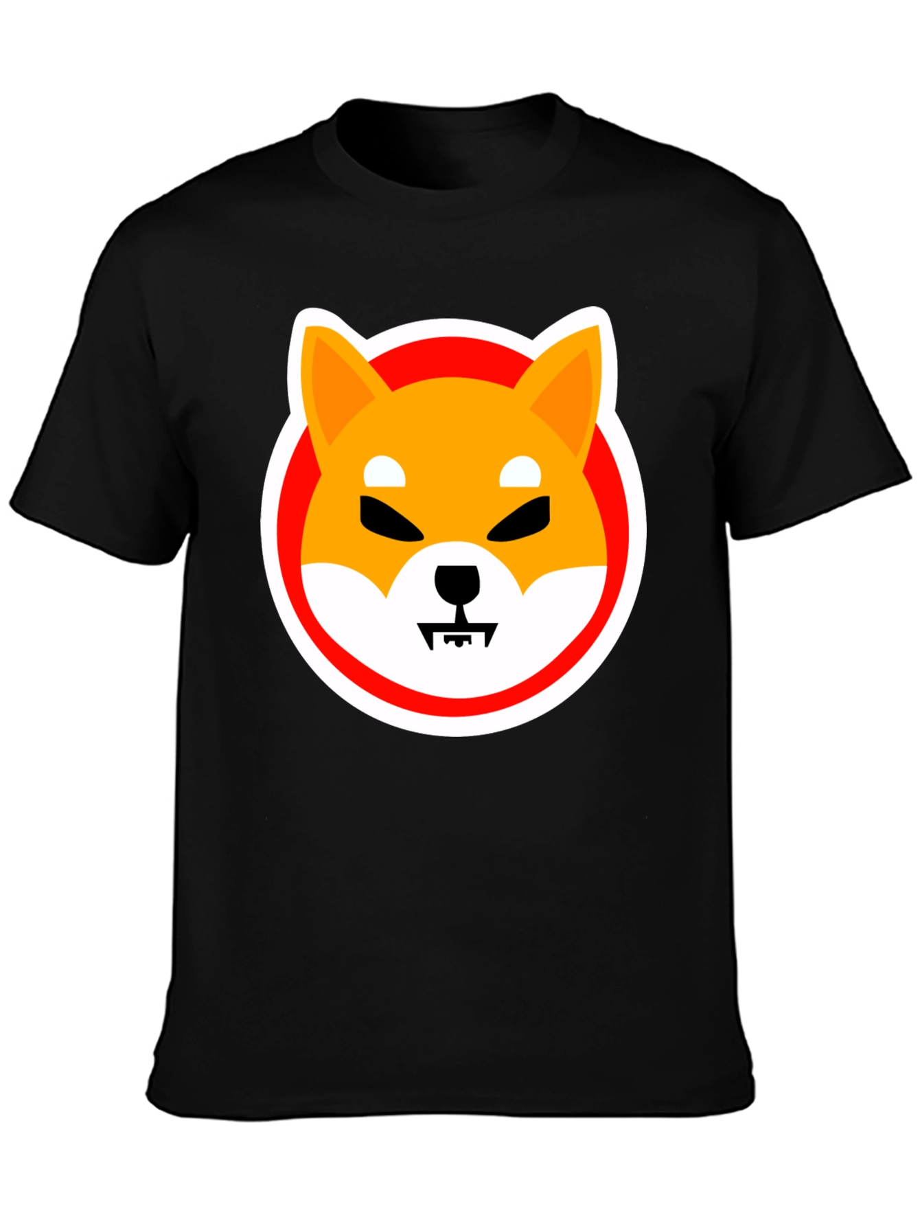 Shiba Inu Meme Graphic Tee - Black Cotton T-Shirt