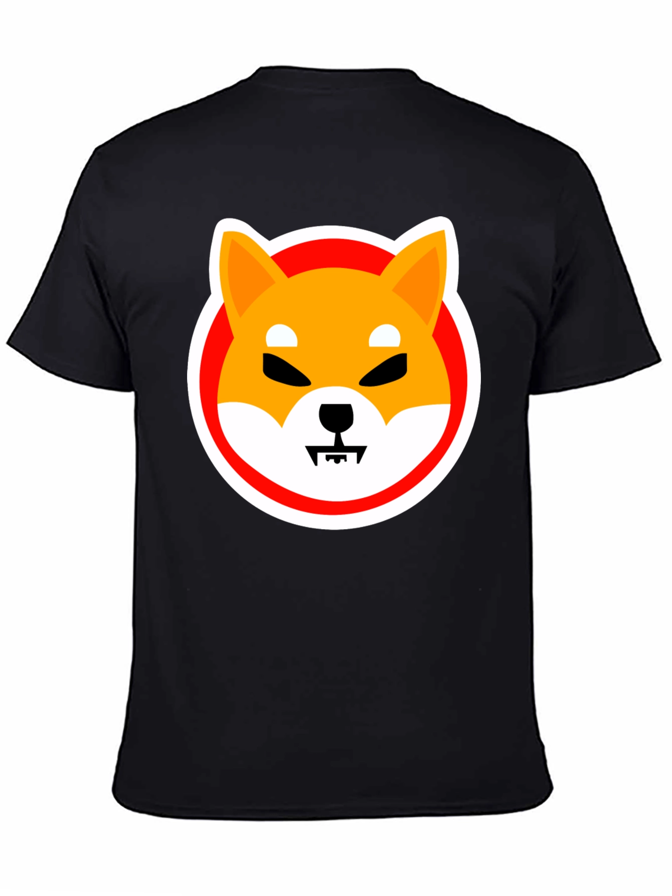 Shiba Inu Meme Graphic Tee - Black Cotton T-Shirt