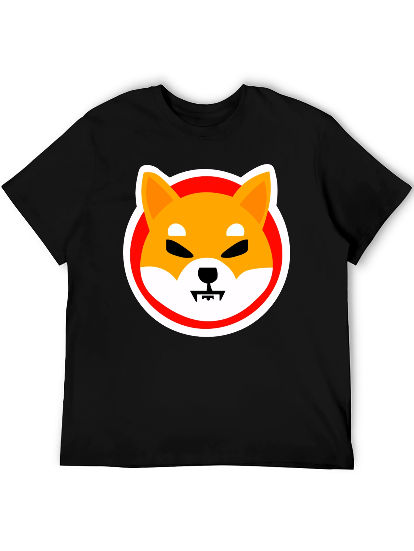Shiba Inu Meme Graphic Tee - Black Cotton T-Shirt