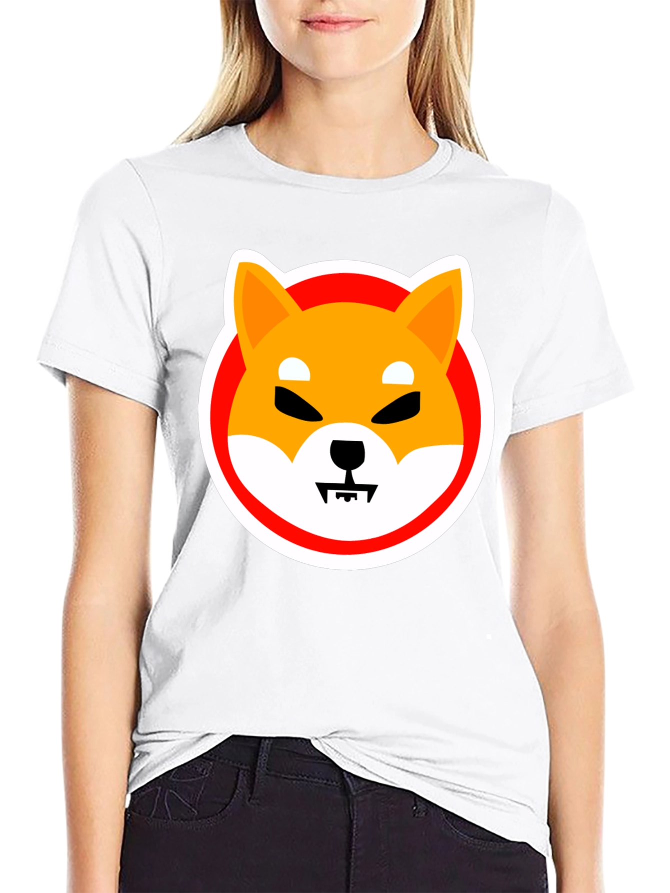 Shiba Inu Meme Graphic Tee - Black Cotton T-Shirt
