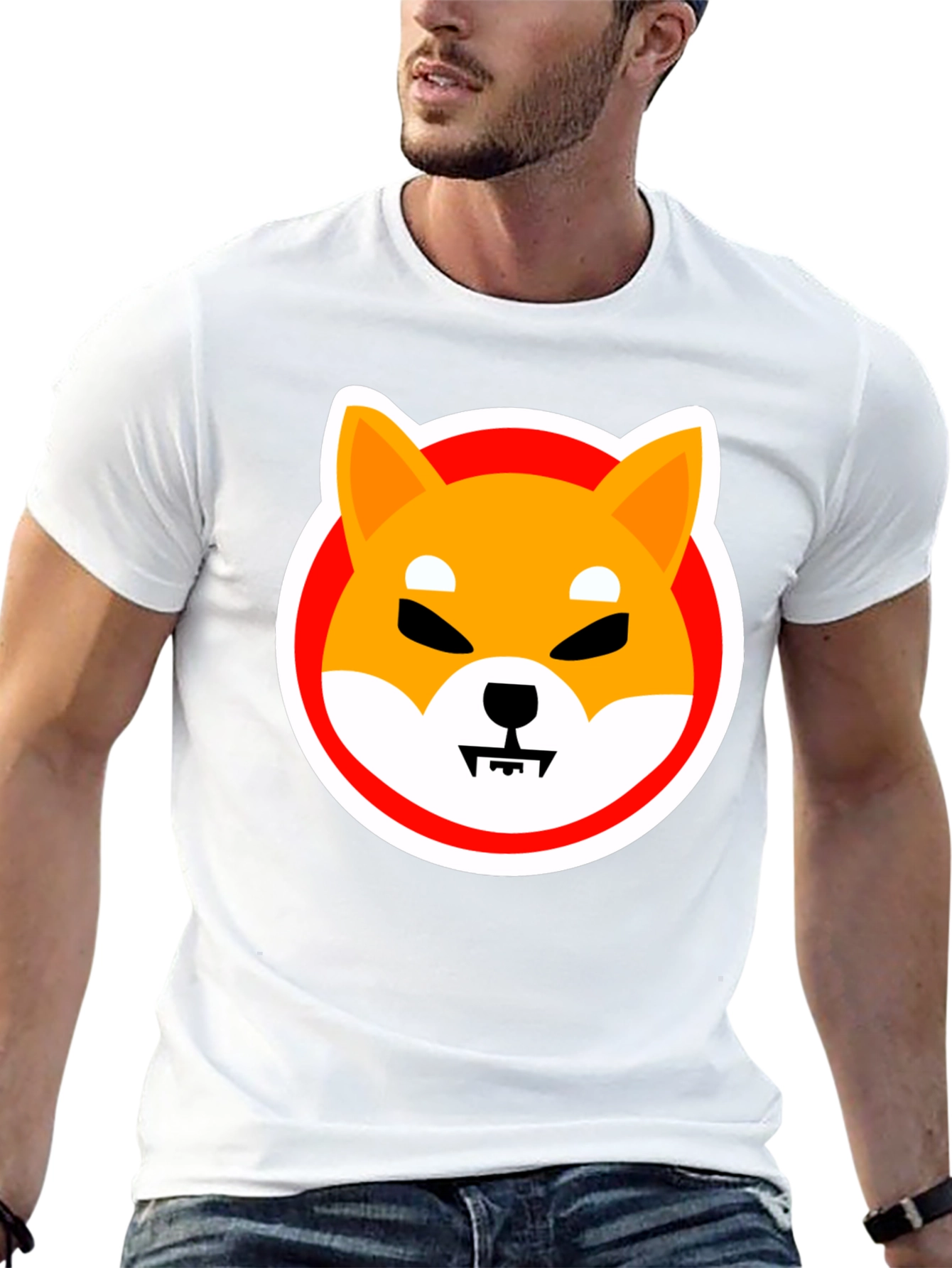 Shiba Inu Meme Graphic Tee - Black Cotton T-Shirt