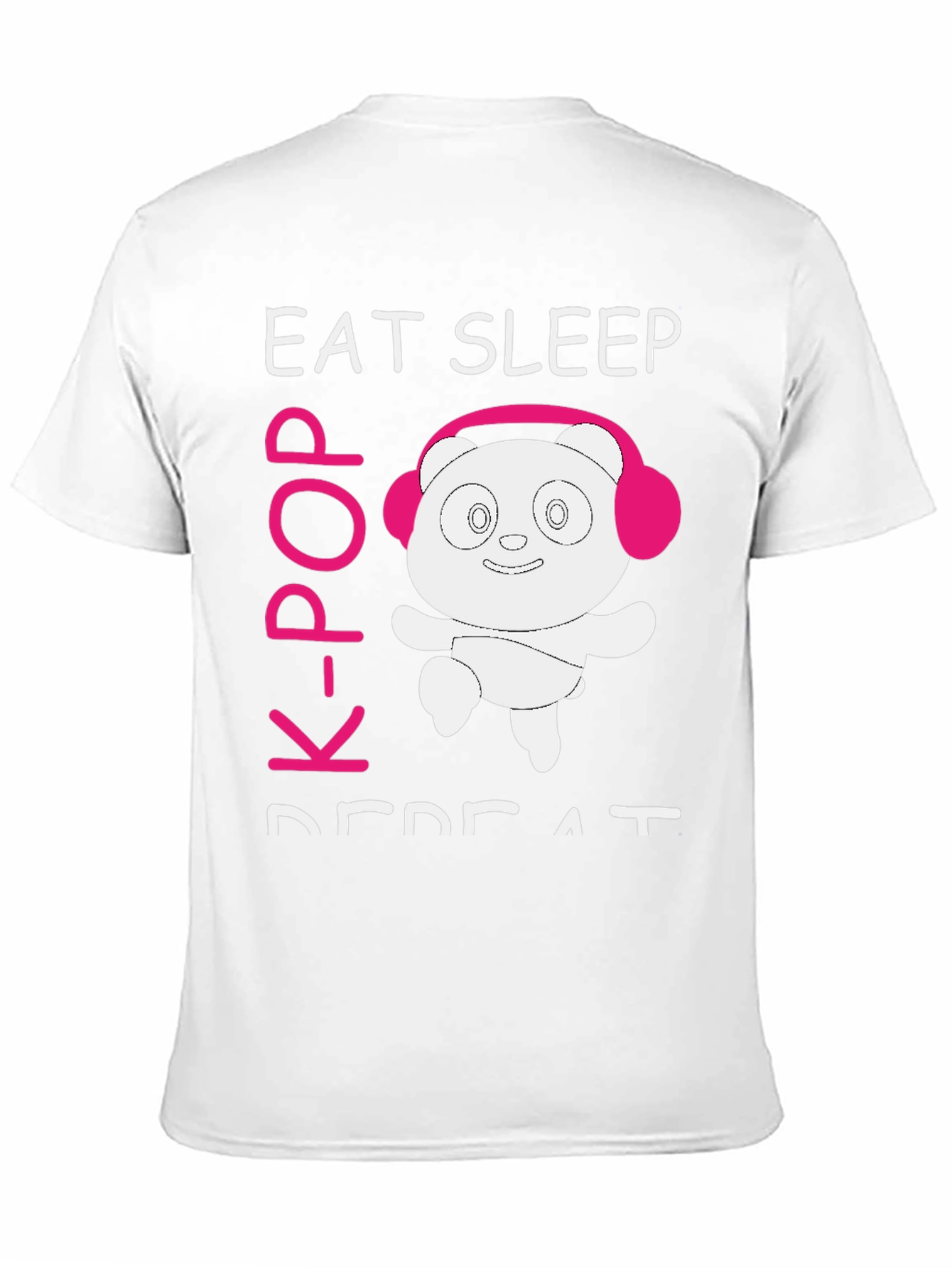 Eat Sleep K-Pop Repeat Panda T-Shirt