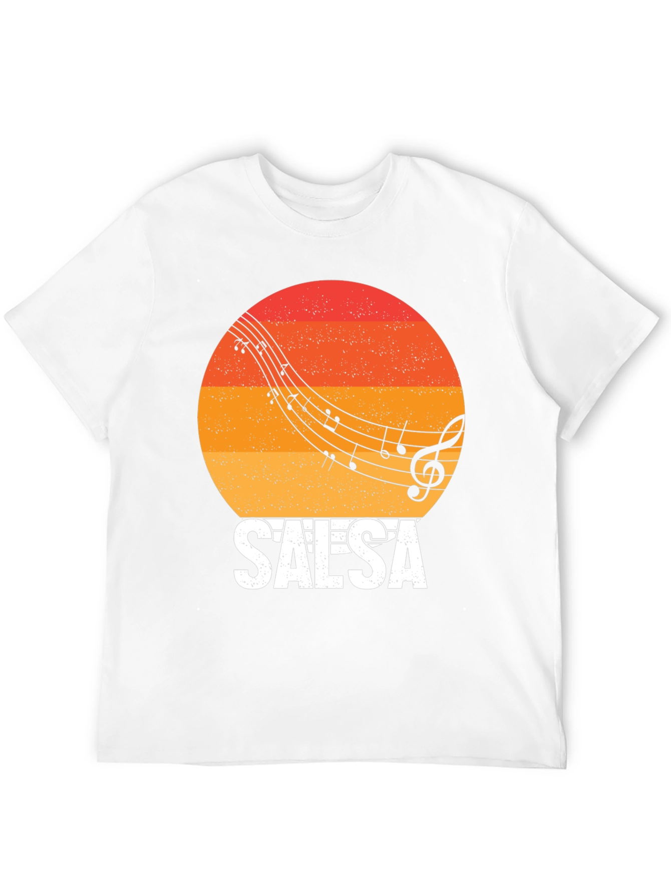 Salsa Music Retro Sunset Graphic T-Shirt