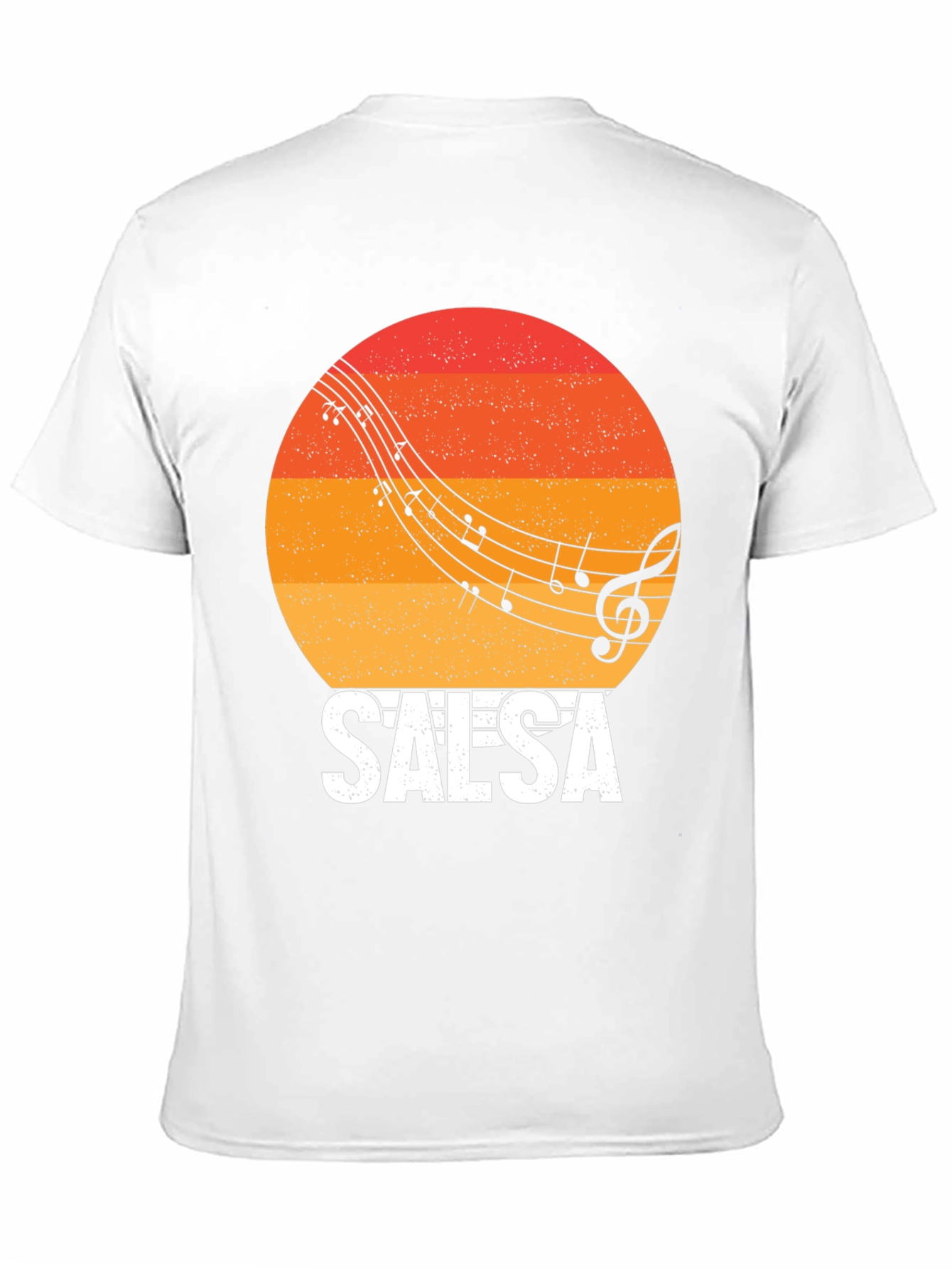 Salsa Music Retro Sunset Graphic T-Shirt