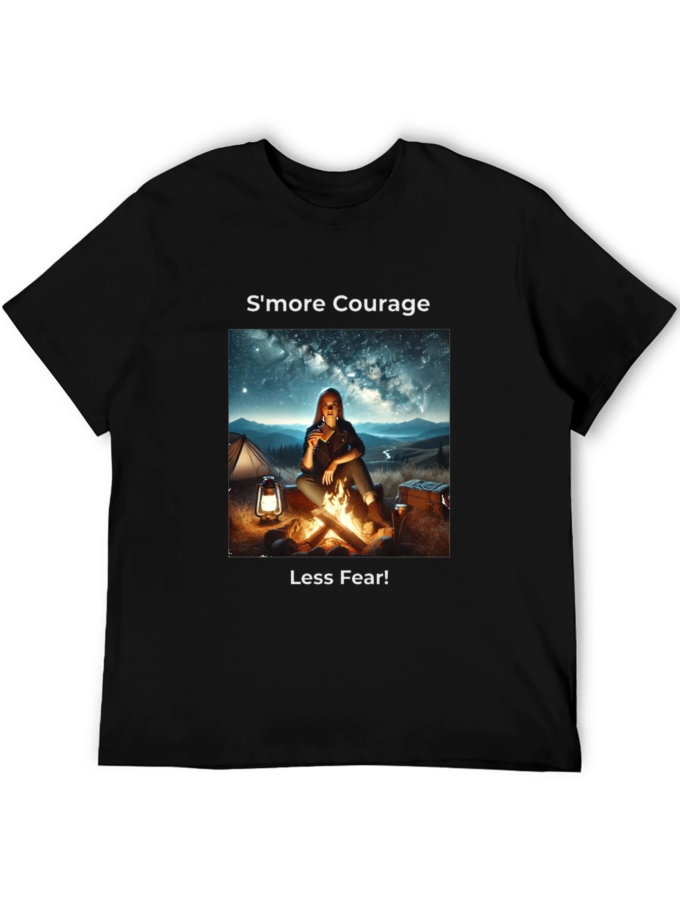 Smore Courage Graphic Tee - Camping Adventure T-Shirt
