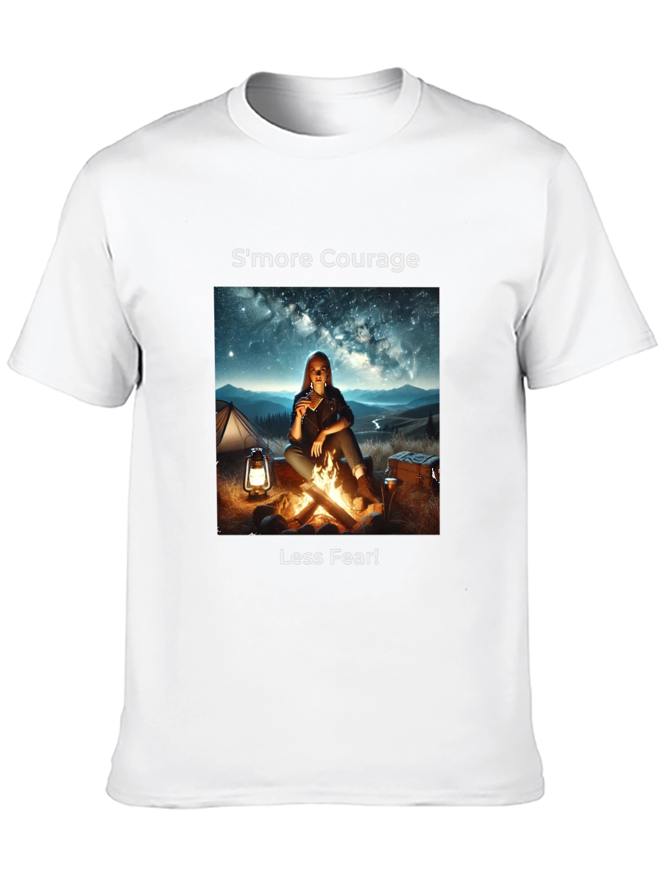 Smore Courage Graphic Tee - Camping Adventure T-Shirt