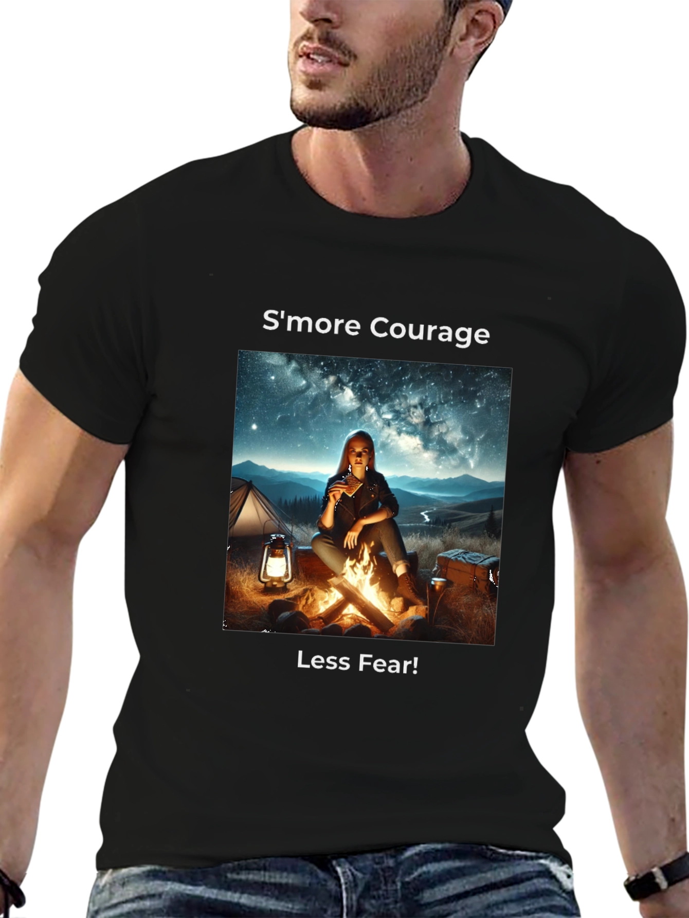 Smore Courage Graphic Tee - Camping Adventure T-Shirt