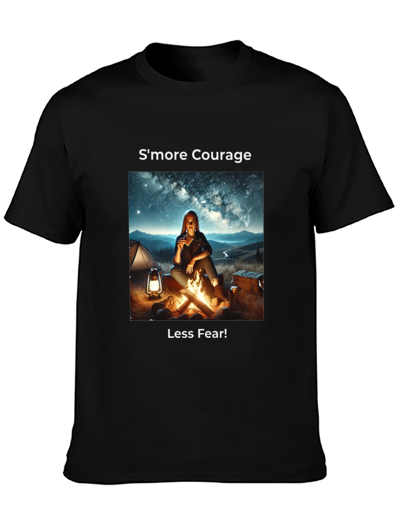 Smore Courage Graphic Tee - Camping Adventure T-Shirt