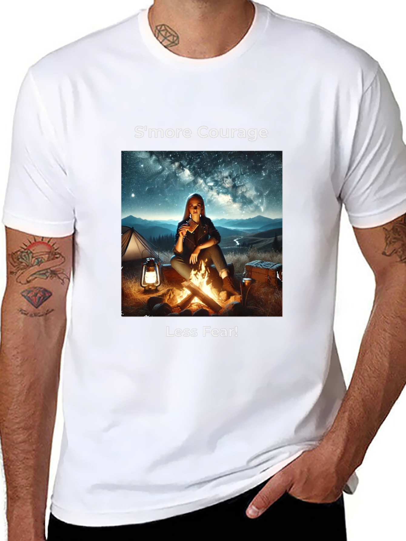 Smore Courage Graphic Tee - Camping Adventure T-Shirt