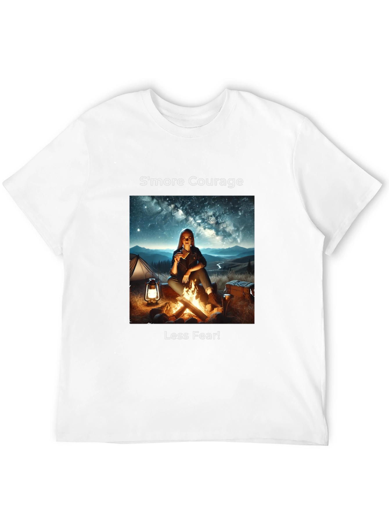 Smore Courage Graphic Tee - Camping Adventure T-Shirt