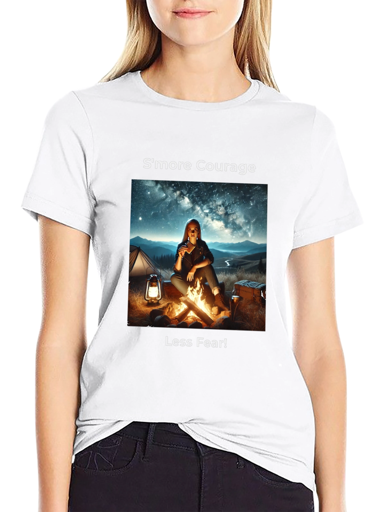 Smore Courage Graphic Tee - Camping Adventure T-Shirt