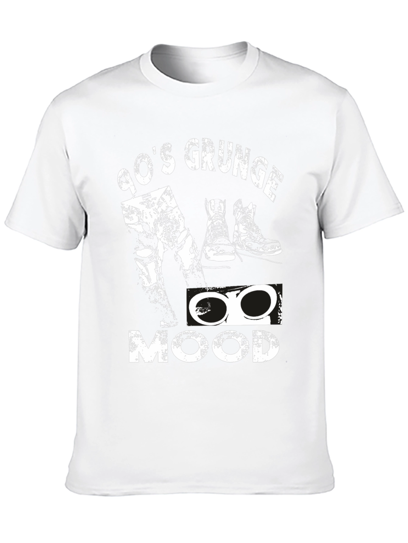 90s Grunge Mood Black T-Shirt