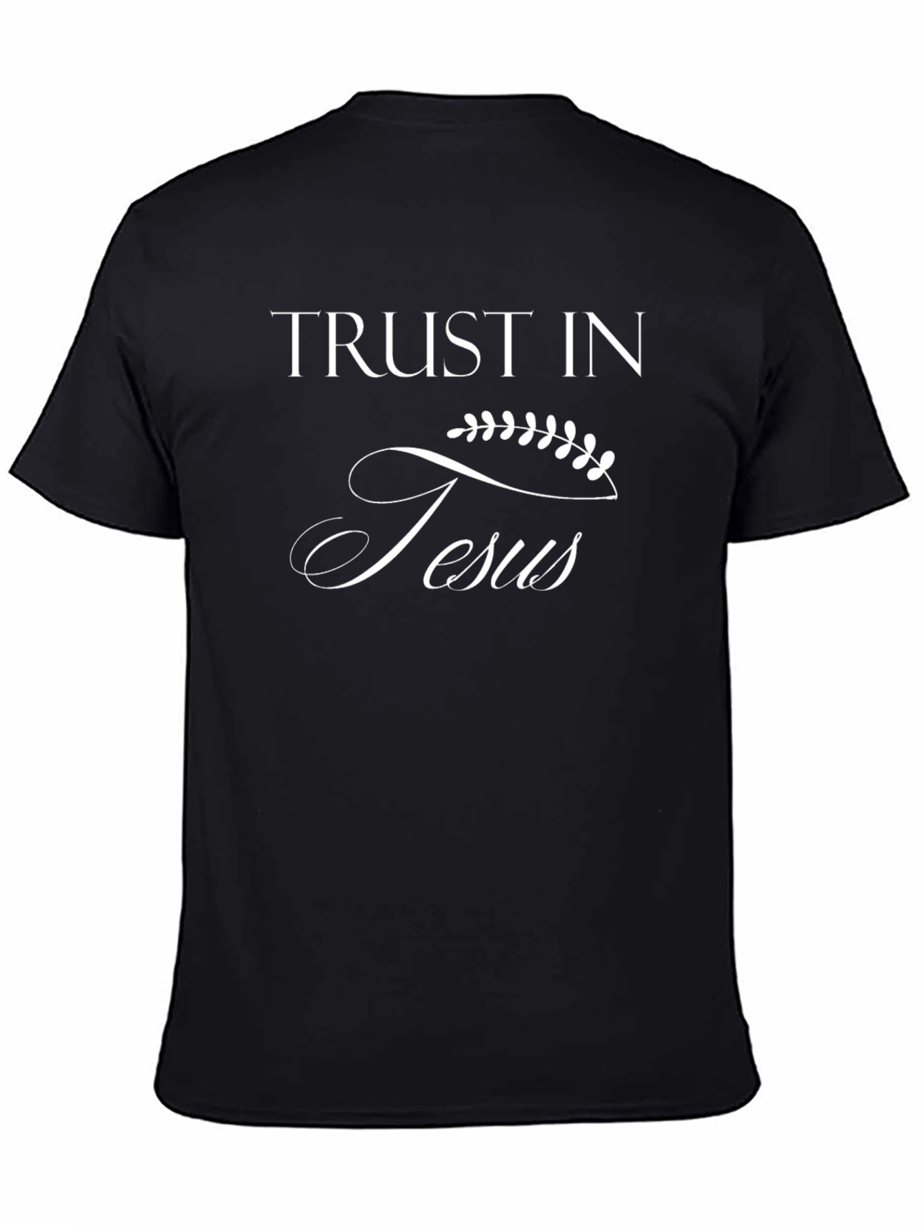 Trust in Jesus Christian T-Shirt - Black