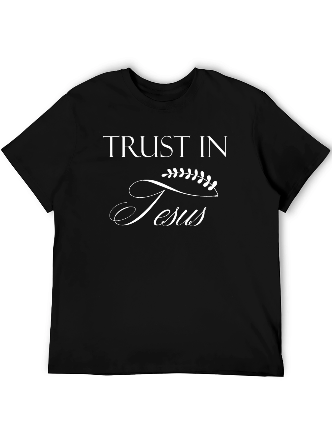 Trust in Jesus Christian T-Shirt - Black