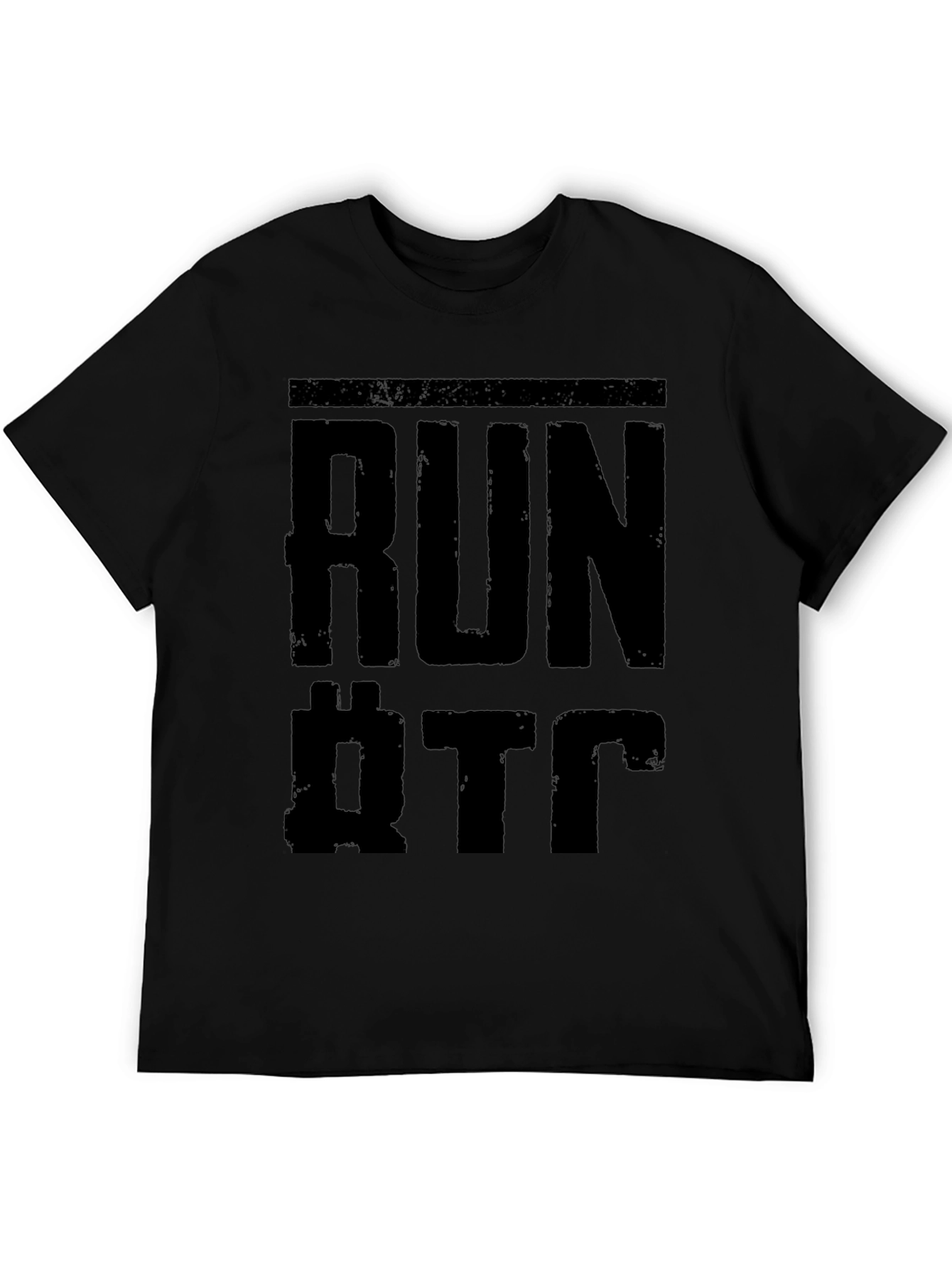 Run QTC T-Shirt - Black Graphic Tee