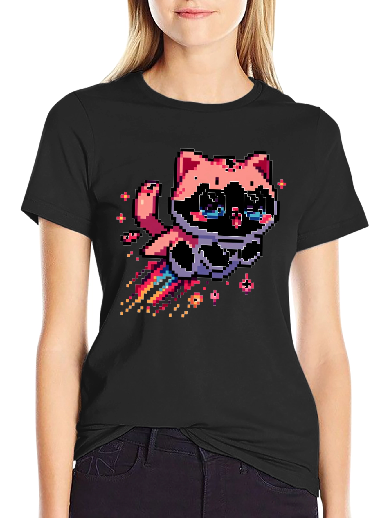 Pixel Art Cat T-Shirt