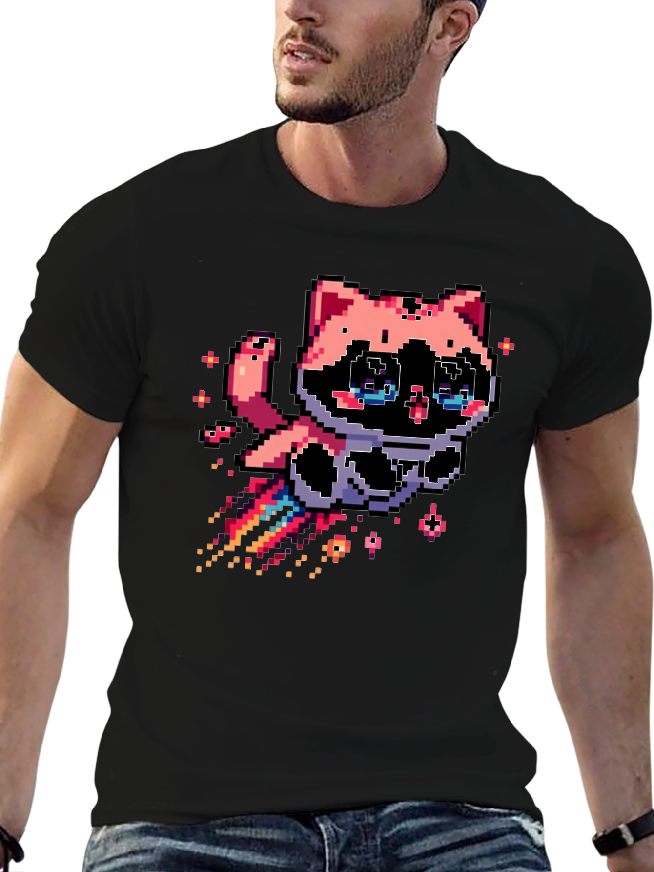 Pixel Art Cat T-Shirt