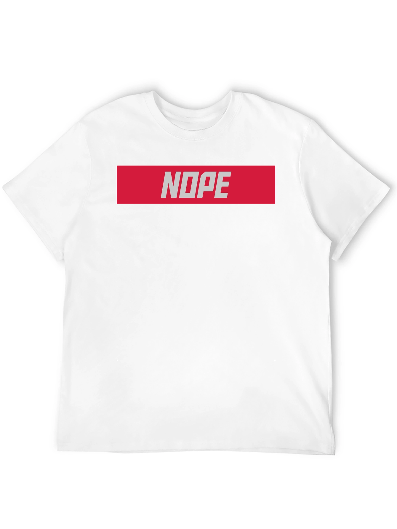 Nope Graphic T-Shirt - Casual Black Tee