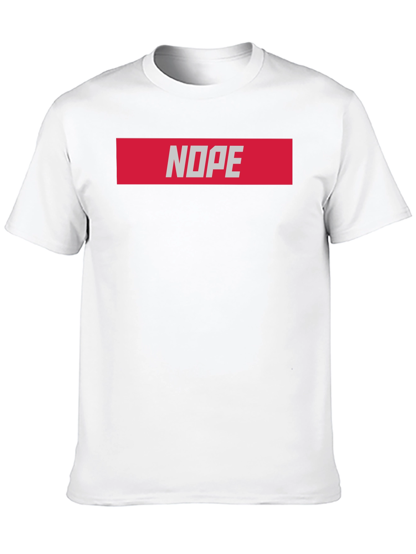 Nope Graphic T-Shirt - Casual Black Tee