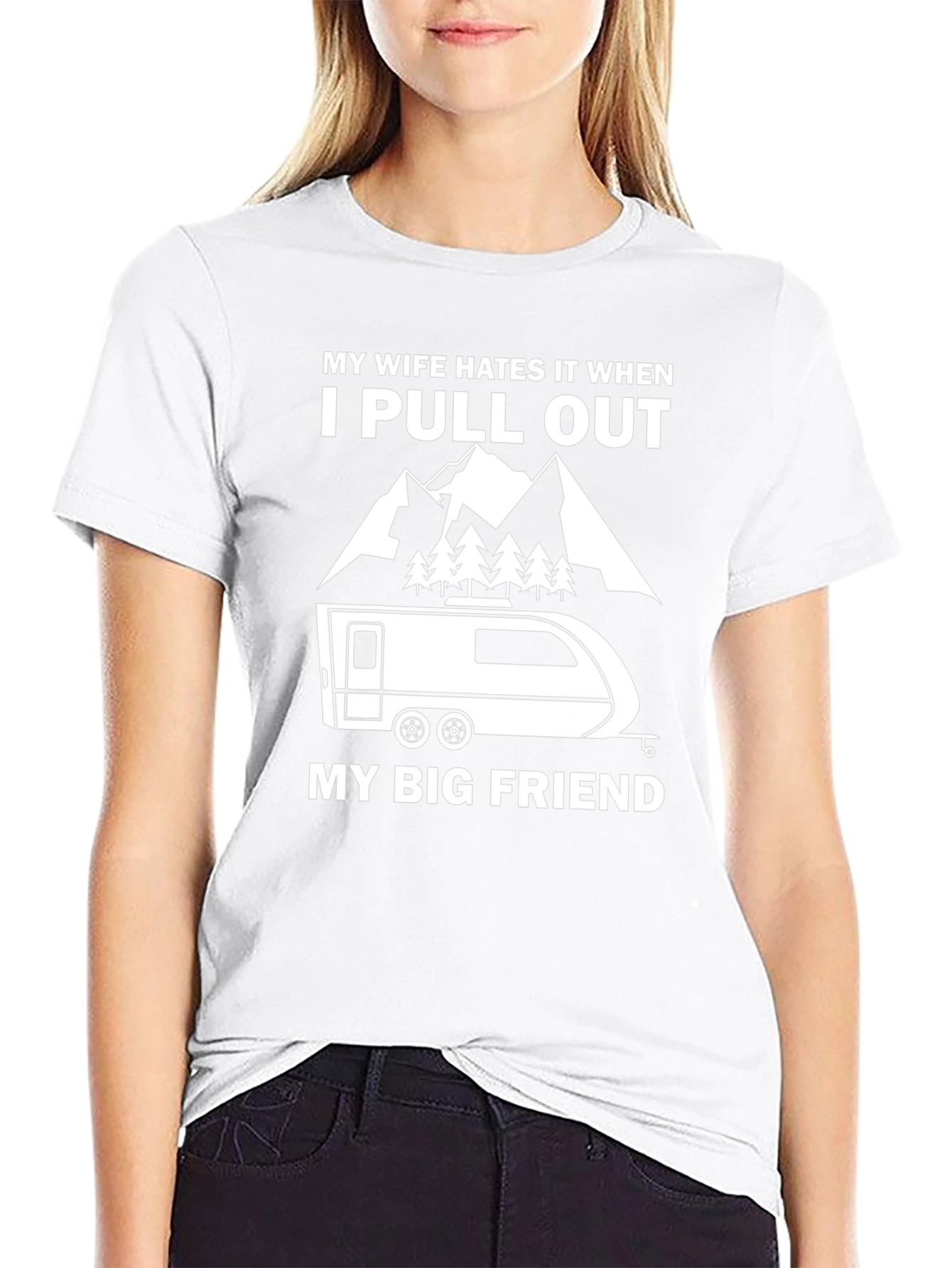 Funny Camping T-Shirt: My Wife Hates It