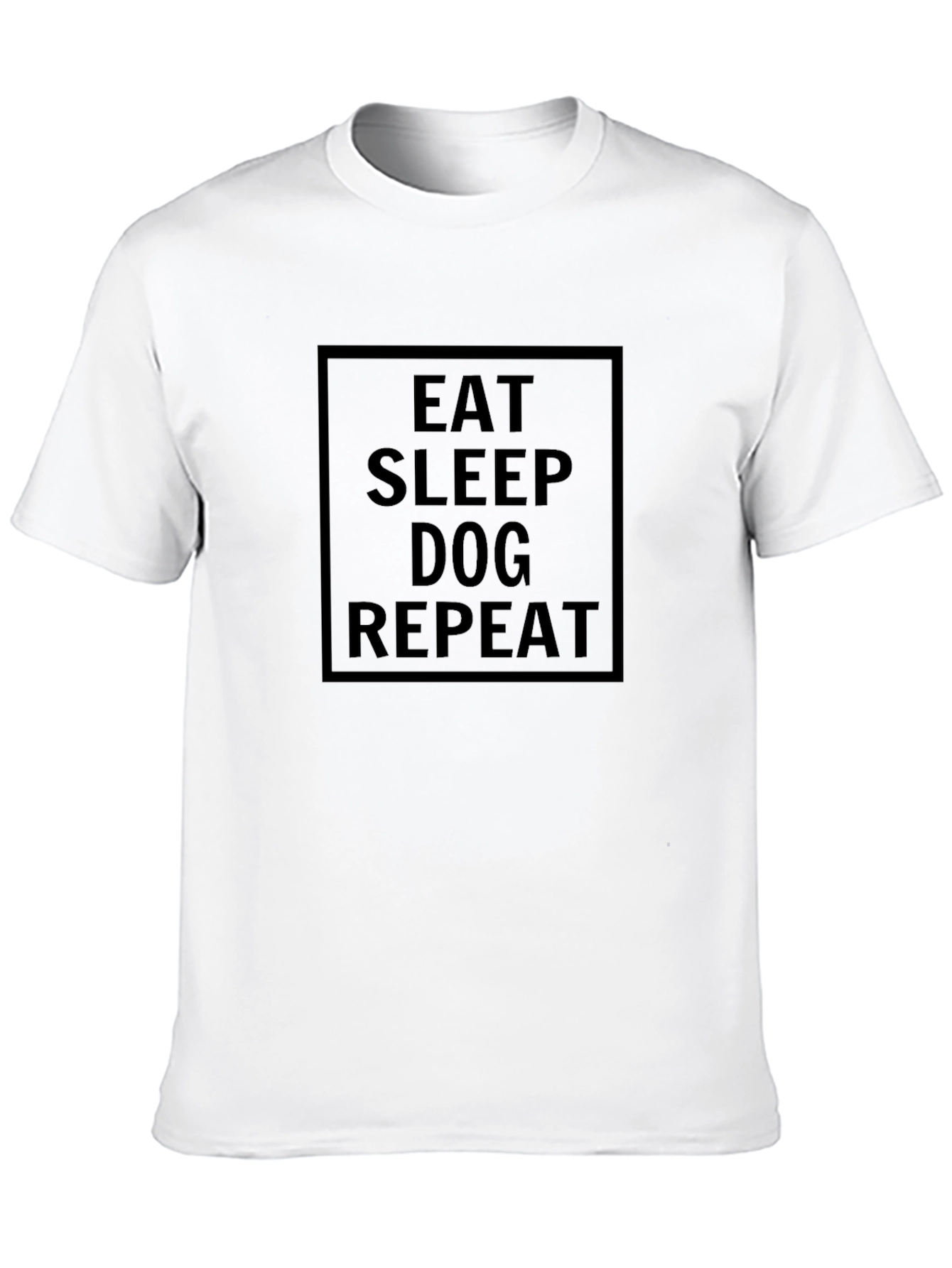 Eat Sleep Dog Repeat Graphic Tee - Black