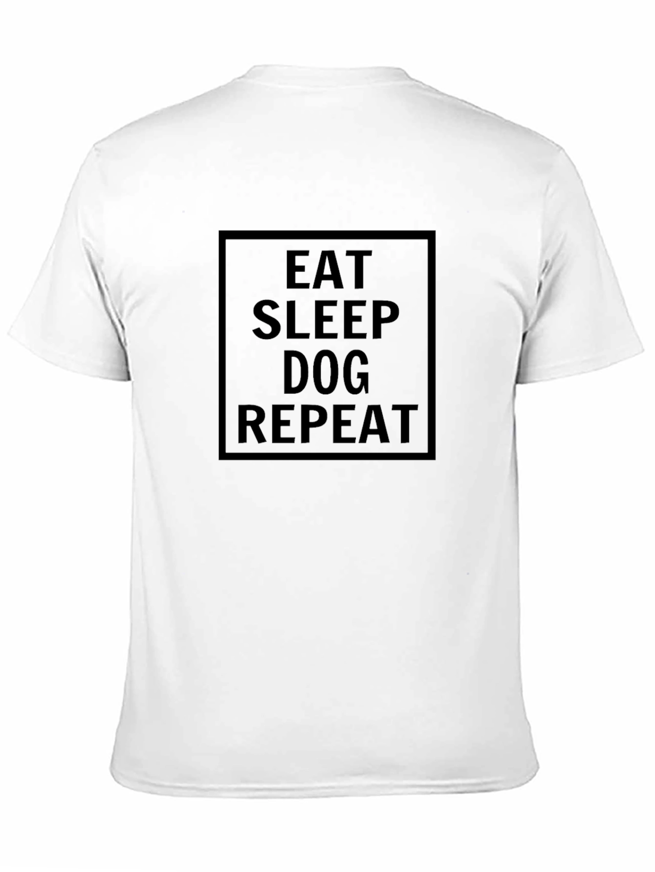 Eat Sleep Dog Repeat Graphic Tee - Black
