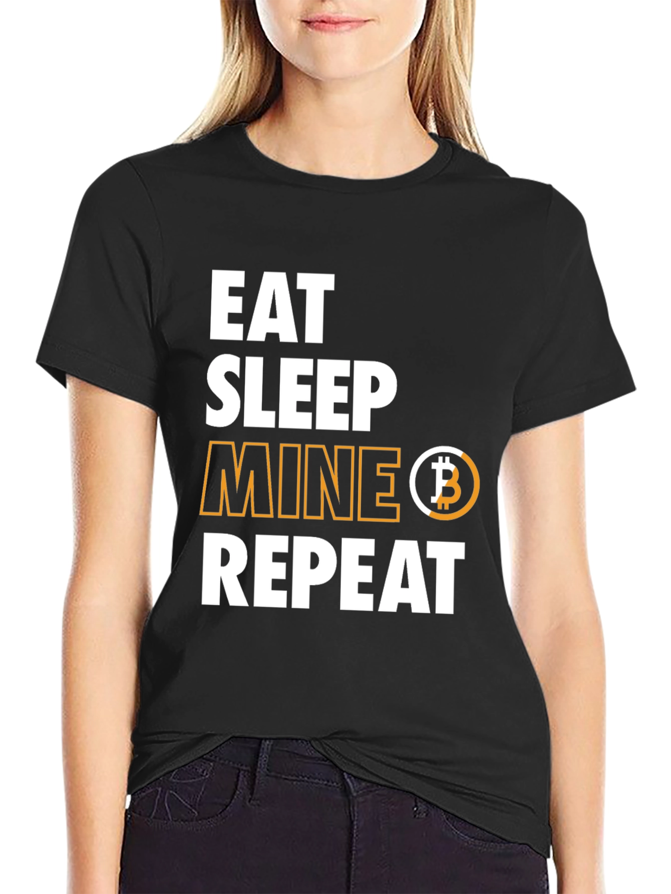 Eat Sleep Mine Bitcoin Repeat T-Shirt