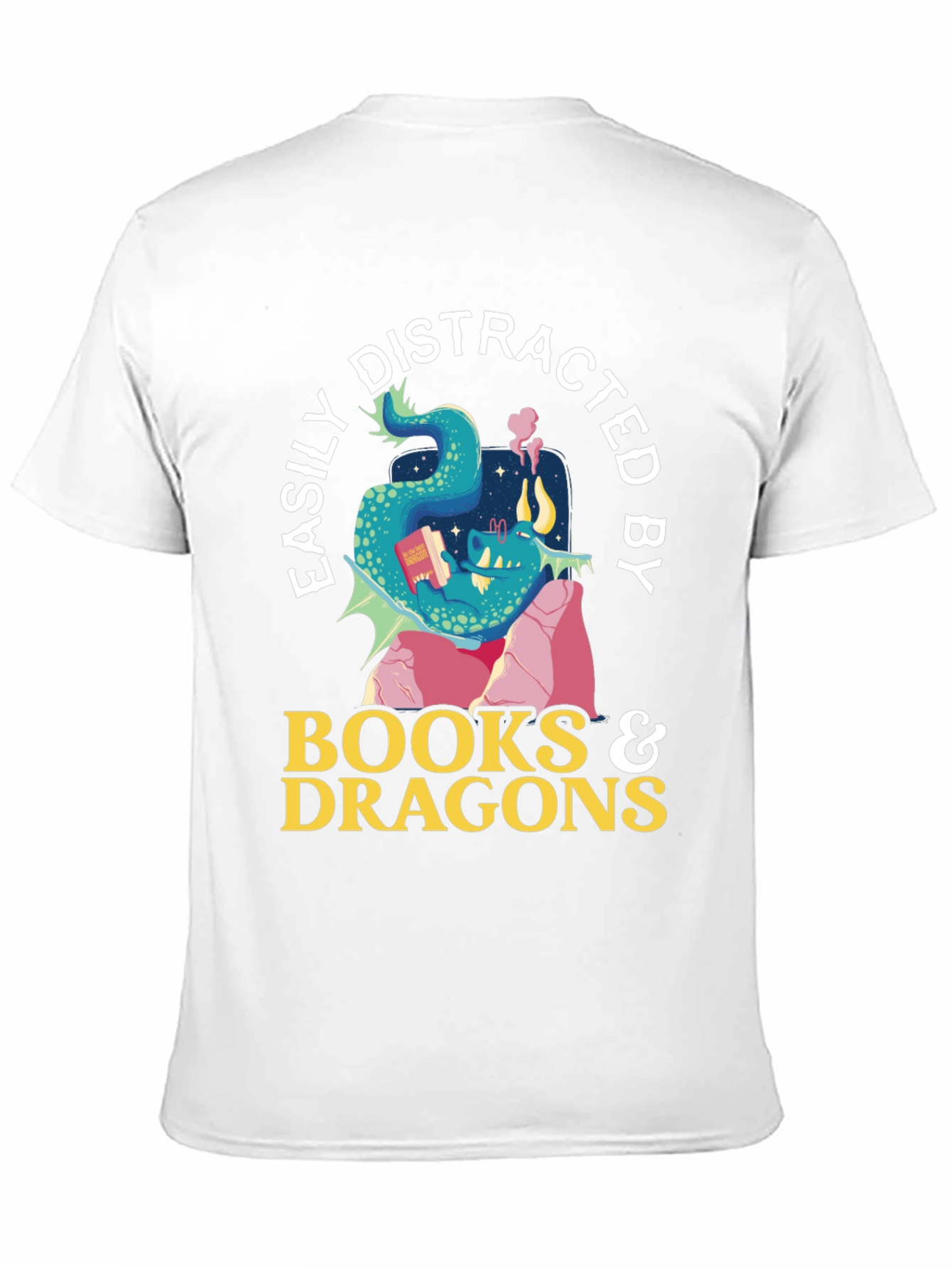Easily Distracted by Books and Dragons T-Shirt