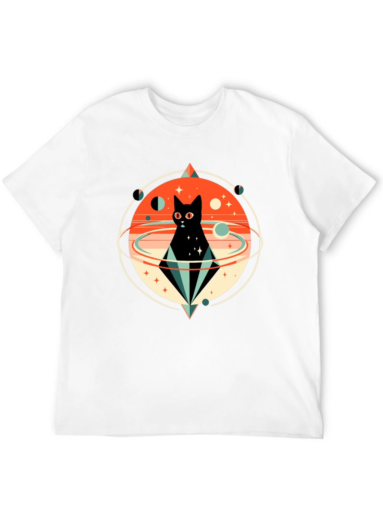 Cosmic Cat T-Shirt - Galaxy Graphic Tee