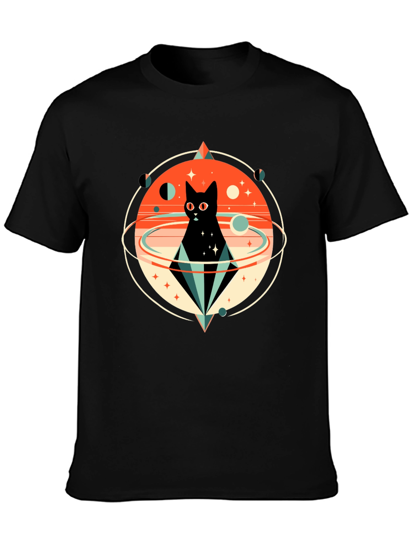 Cosmic Cat T-Shirt - Galaxy Graphic Tee
