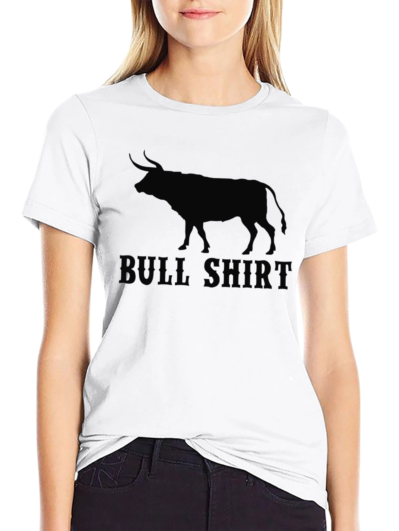 Bull Shirt Graphic Tee - Mens Black T-Shirt