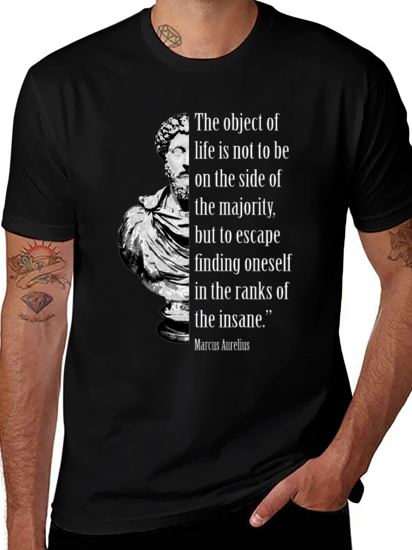 Marcus Aurelius Philosophy T-Shirt - Stoic Quote