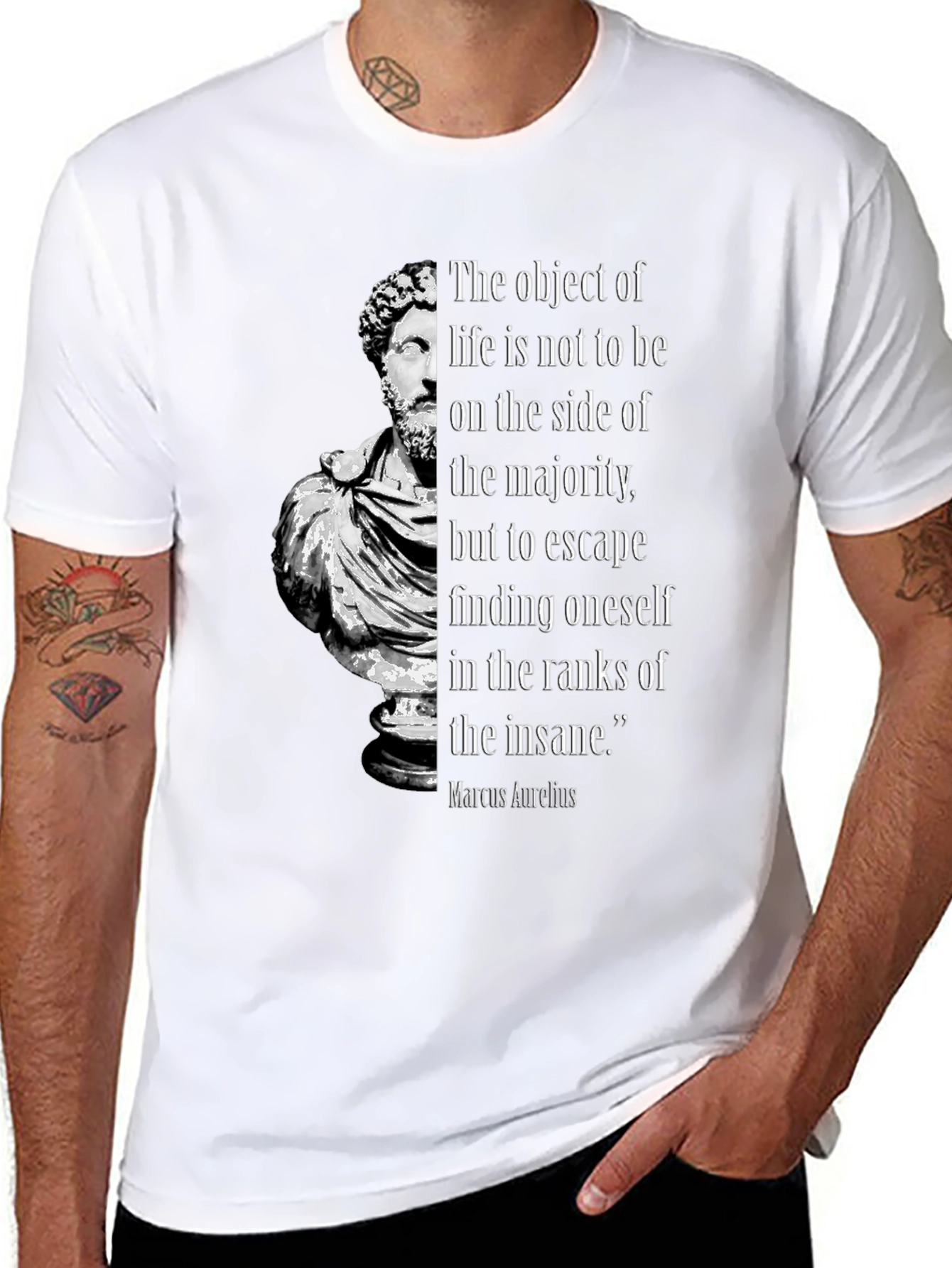 Marcus Aurelius Philosophy T-Shirt - Stoic Quote